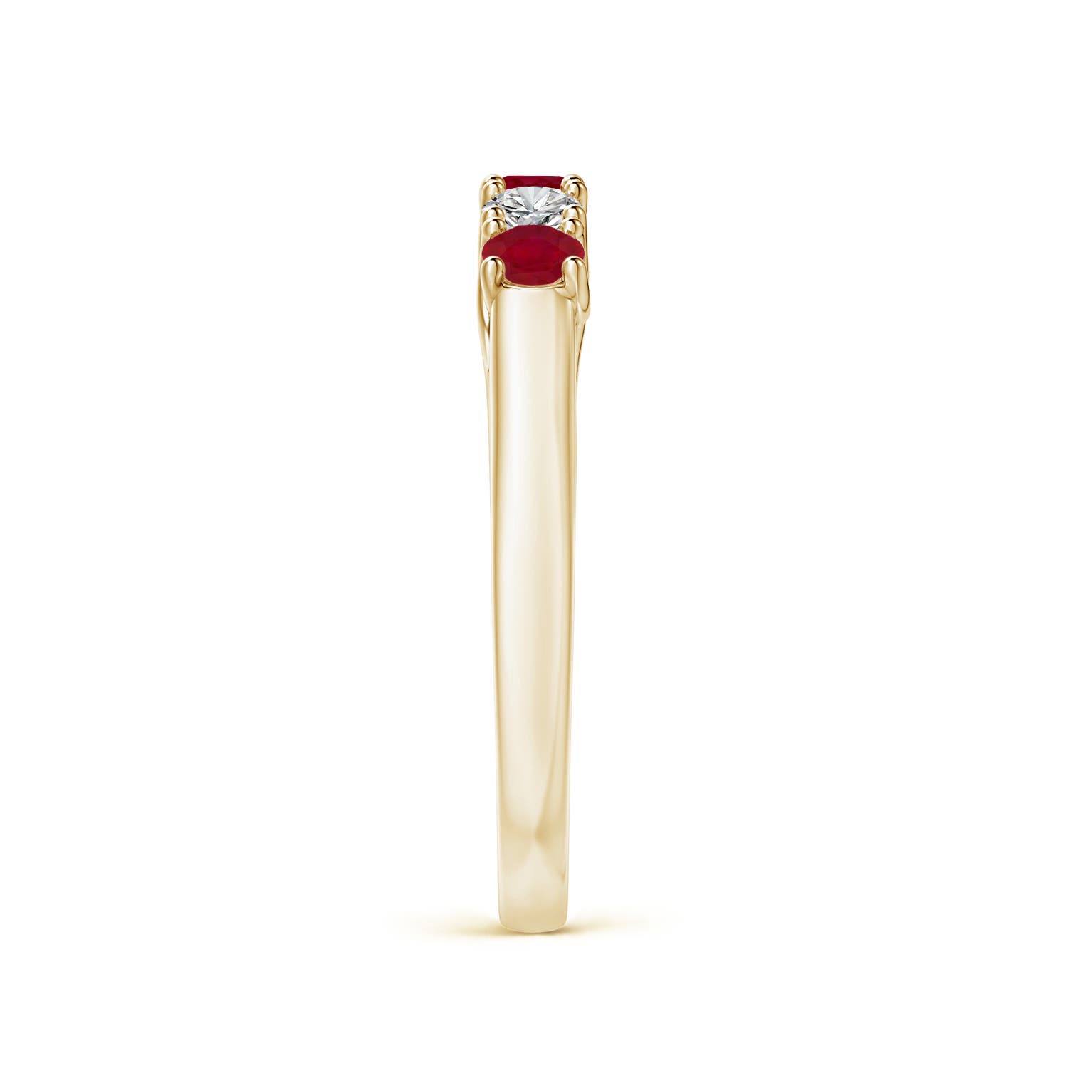 AA - Ruby / 0.5 CT / 14 KT Yellow Gold