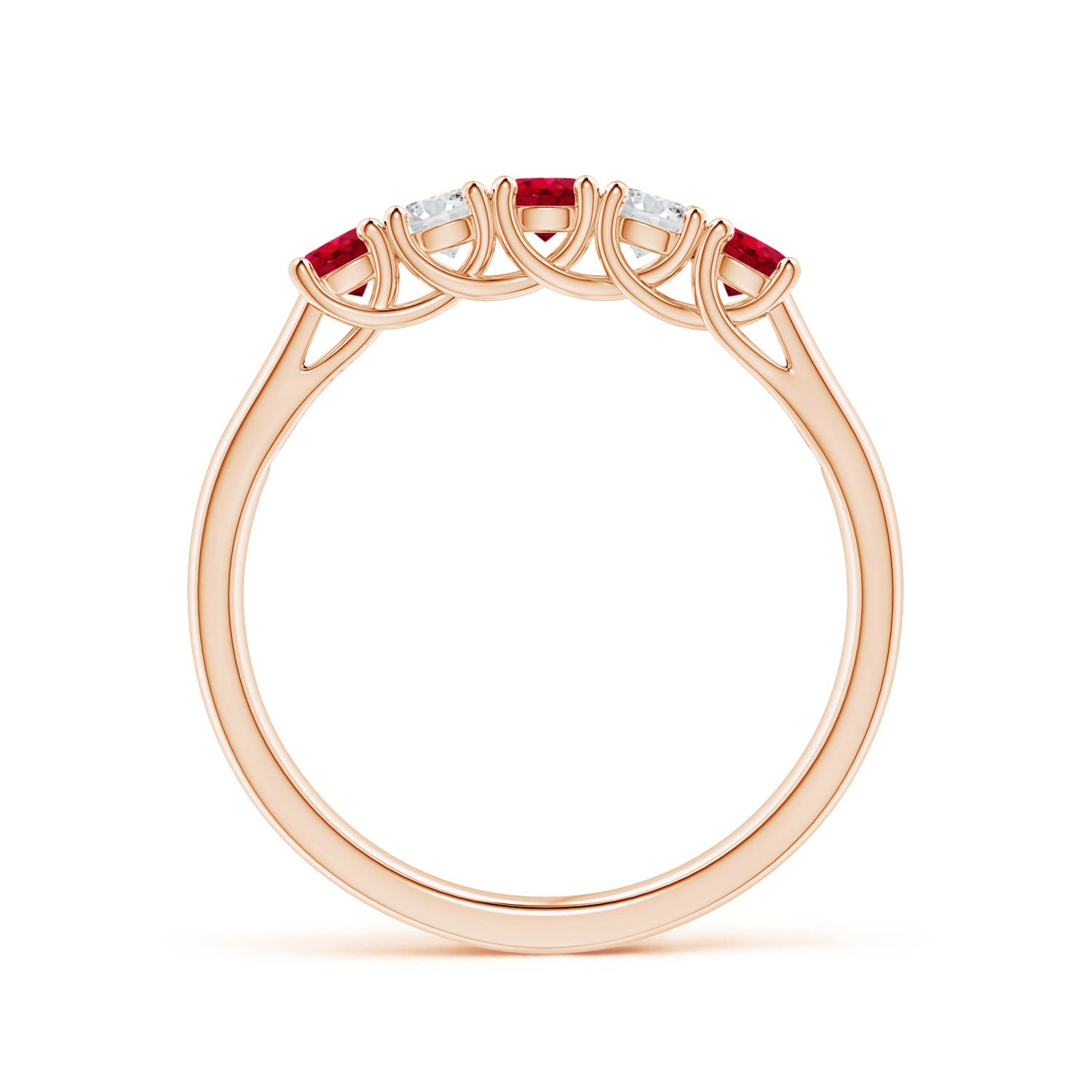 AAA - Ruby / 0.5 CT / 14 KT Rose Gold