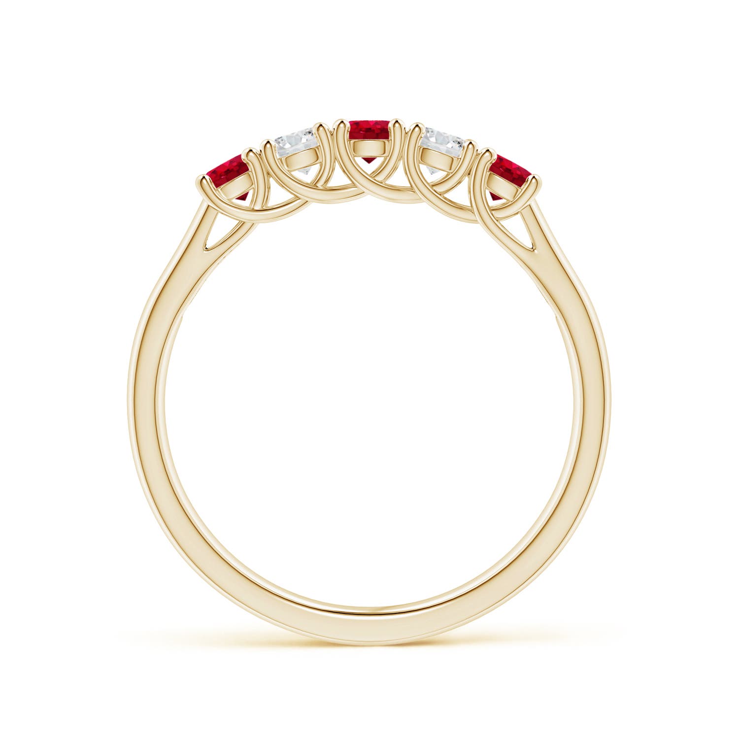 AAA - Ruby / 0.5 CT / 14 KT Yellow Gold