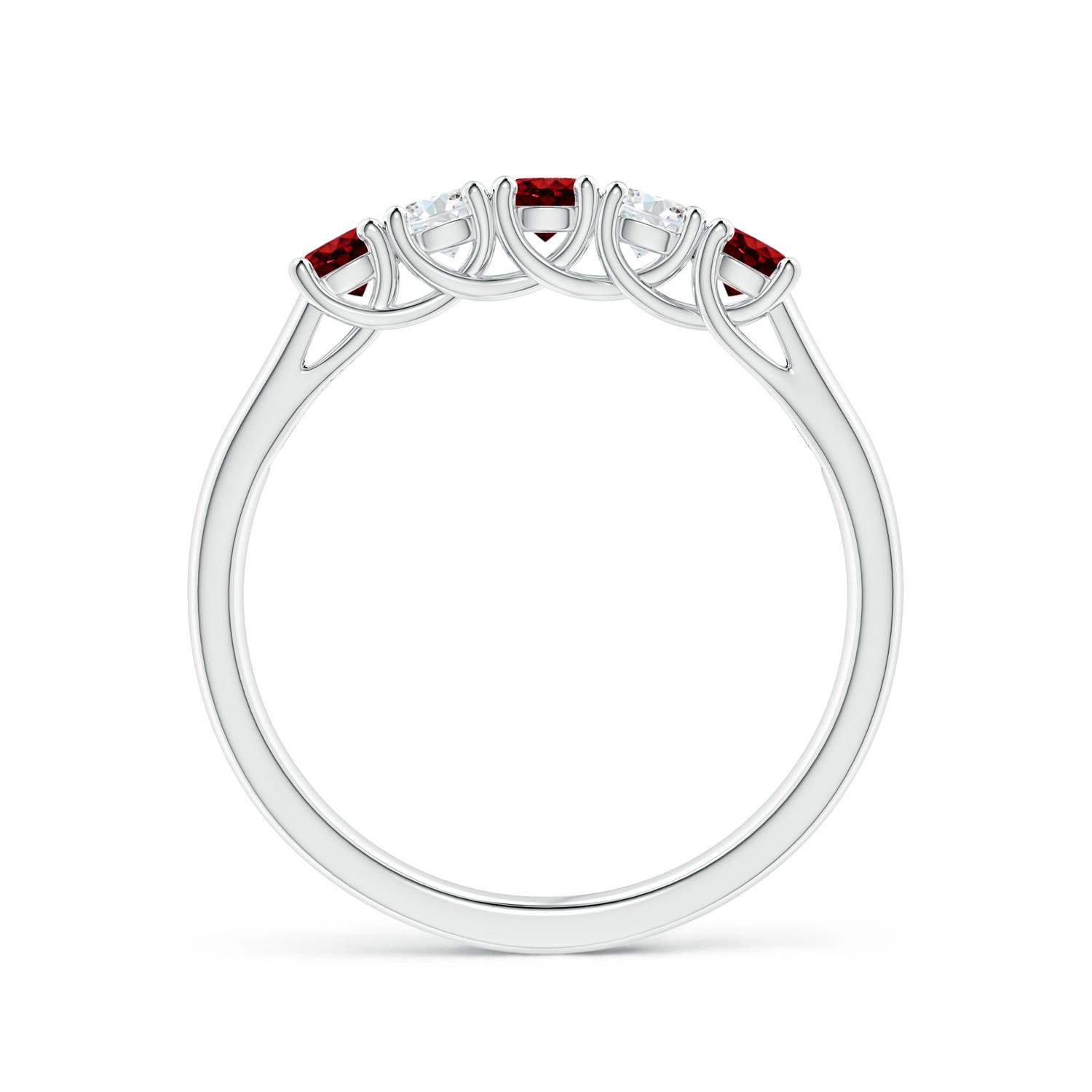 AAAA - Ruby / 0.5 CT / 14 KT White Gold