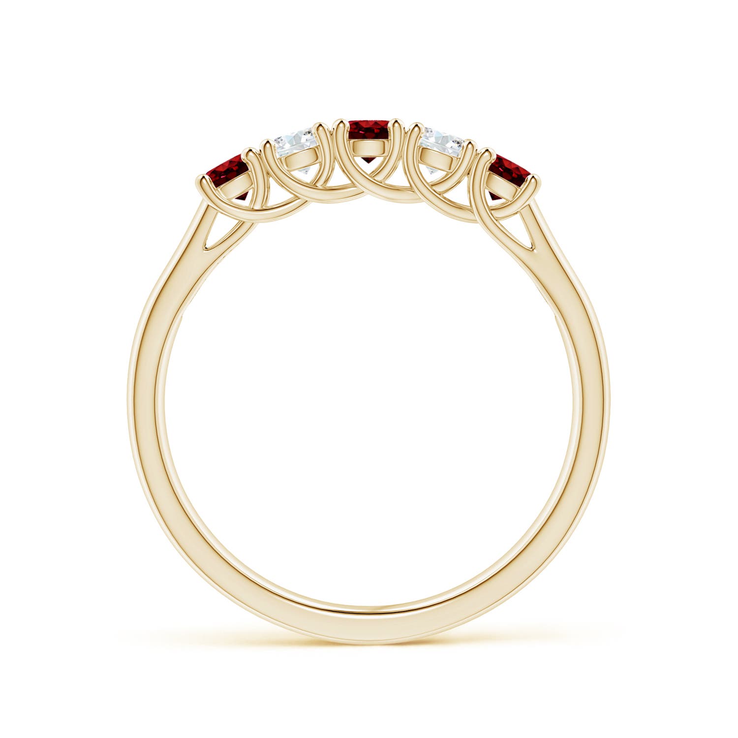 AAAA - Ruby / 0.5 CT / 14 KT Yellow Gold