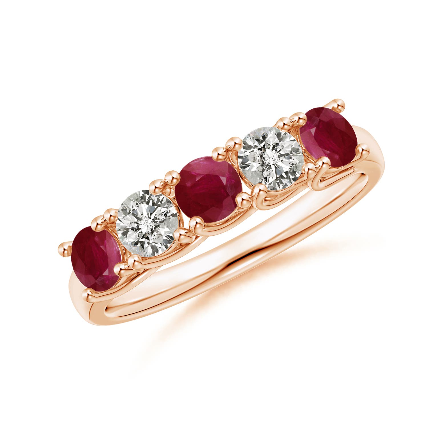 A - Ruby / 1.24 CT / 14 KT Rose Gold