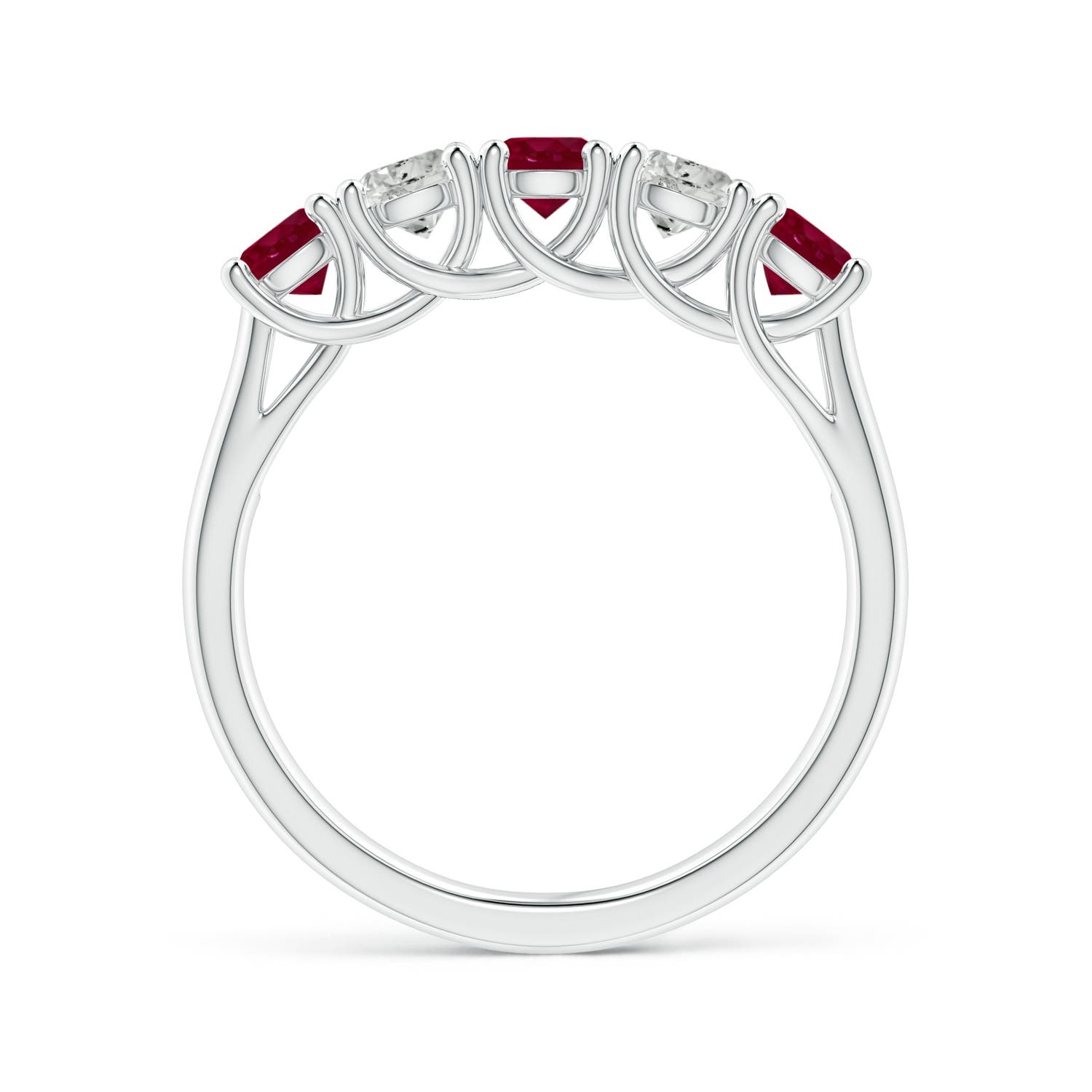 A - Ruby / 1.24 CT / 14 KT White Gold