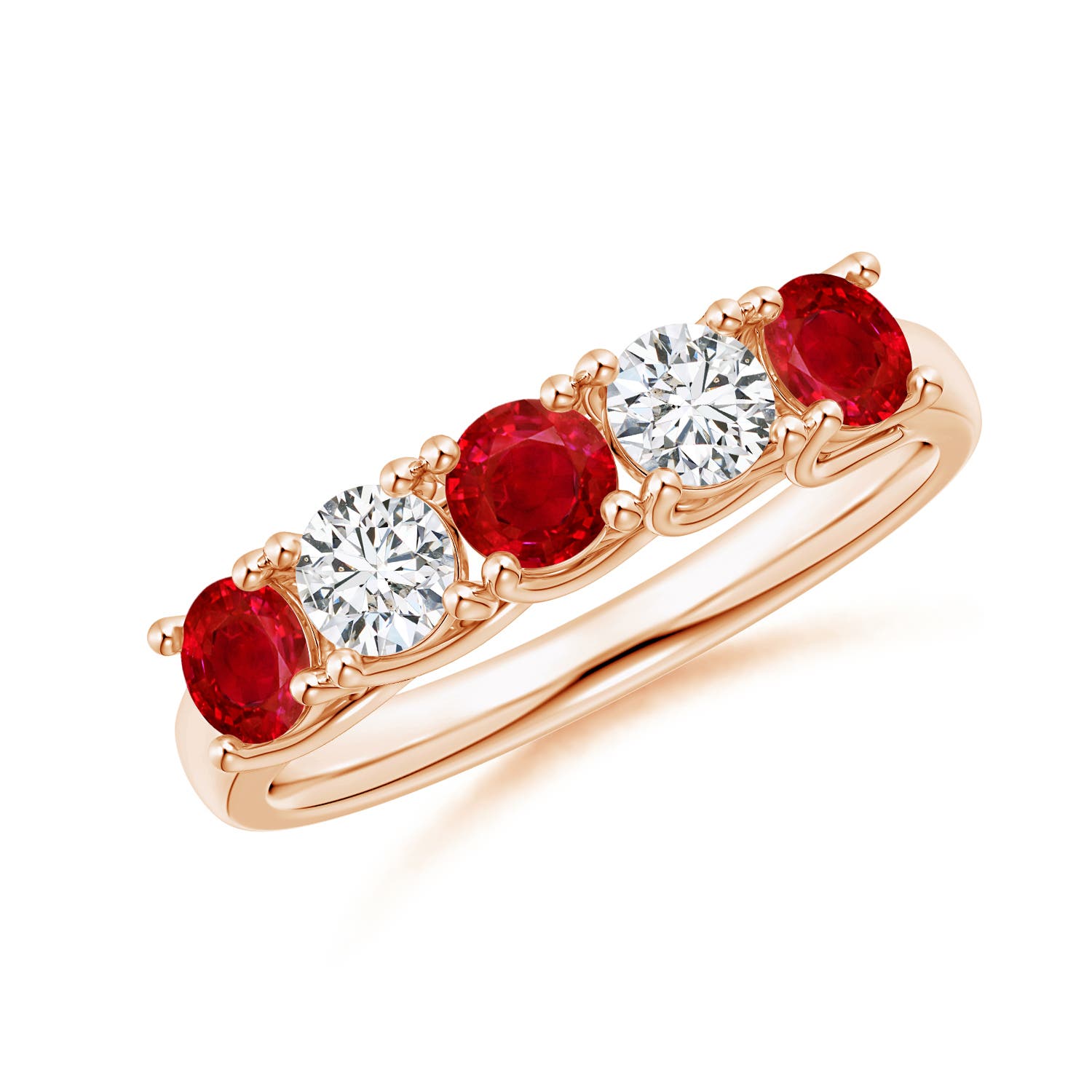 AAA - Ruby / 1.24 CT / 14 KT Rose Gold