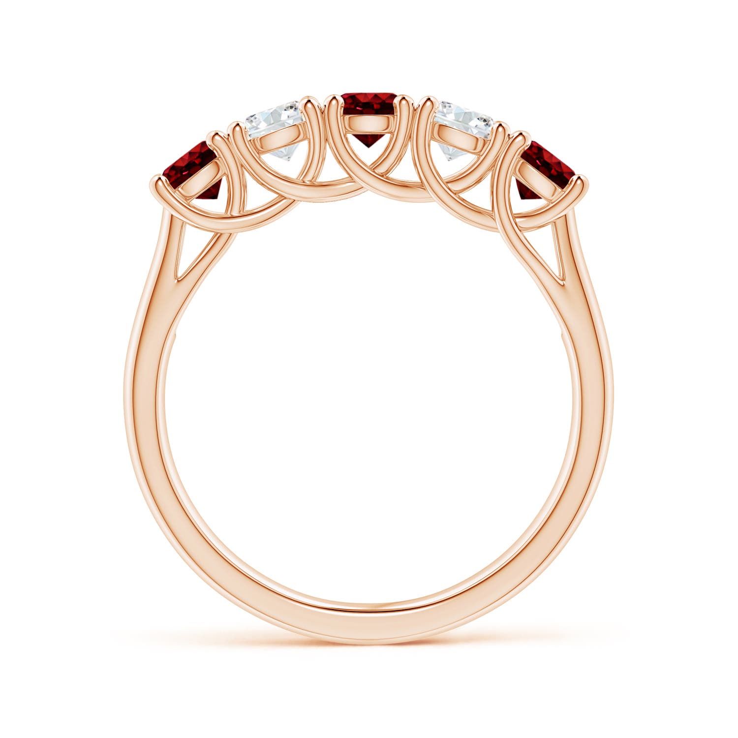 AAAA - Ruby / 1.24 CT / 14 KT Rose Gold