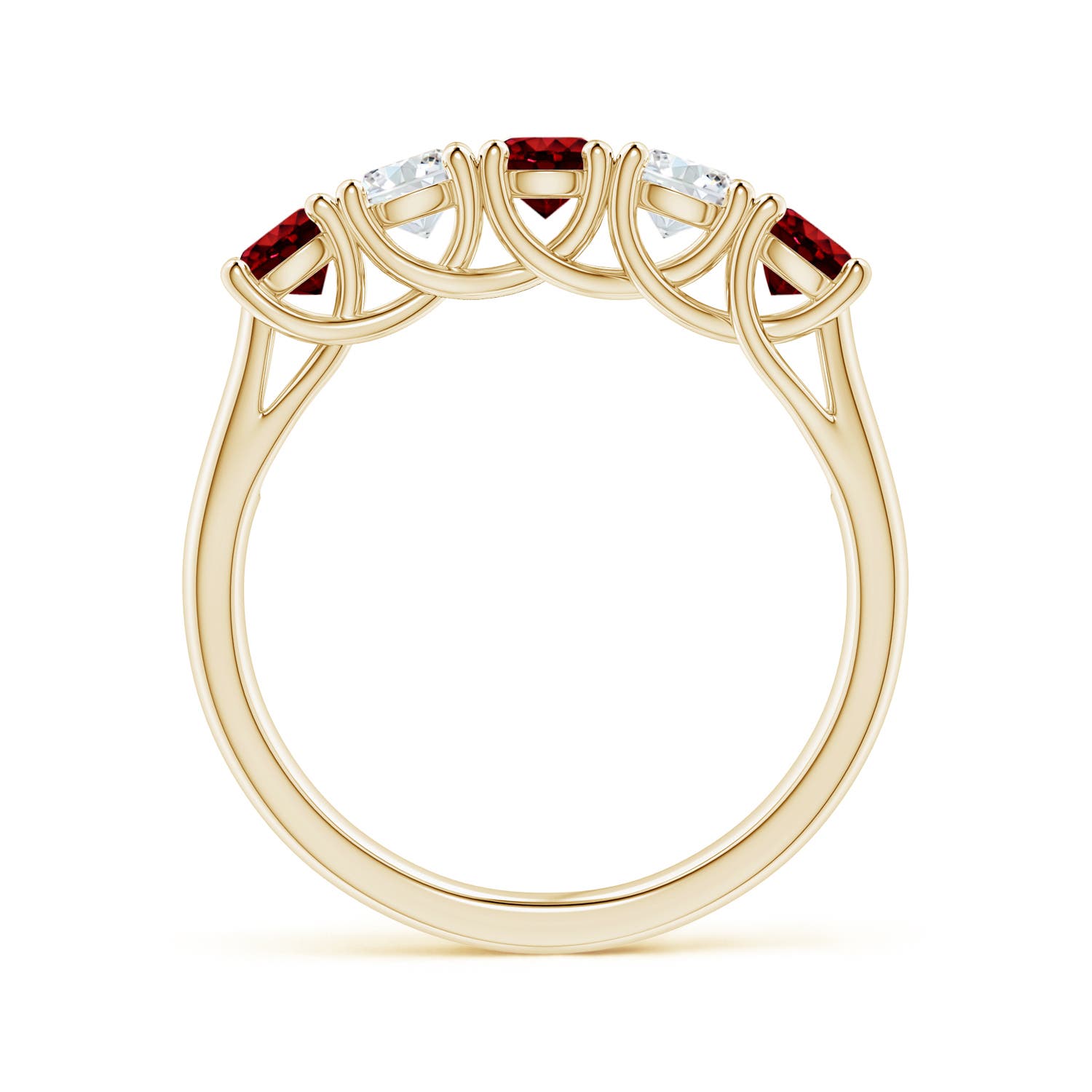 AAAA - Ruby / 1.24 CT / 14 KT Yellow Gold