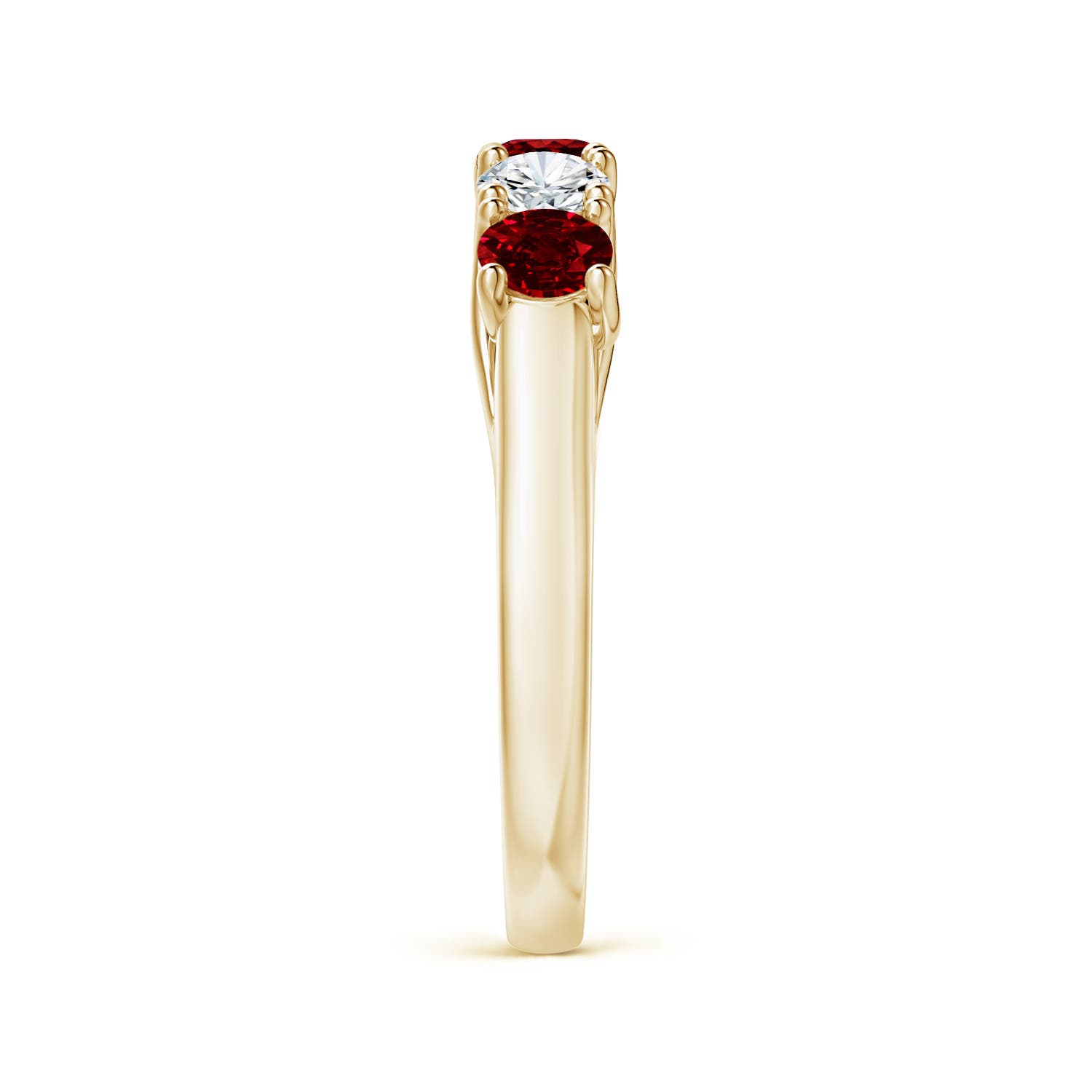 AAAA - Ruby / 1.24 CT / 14 KT Yellow Gold