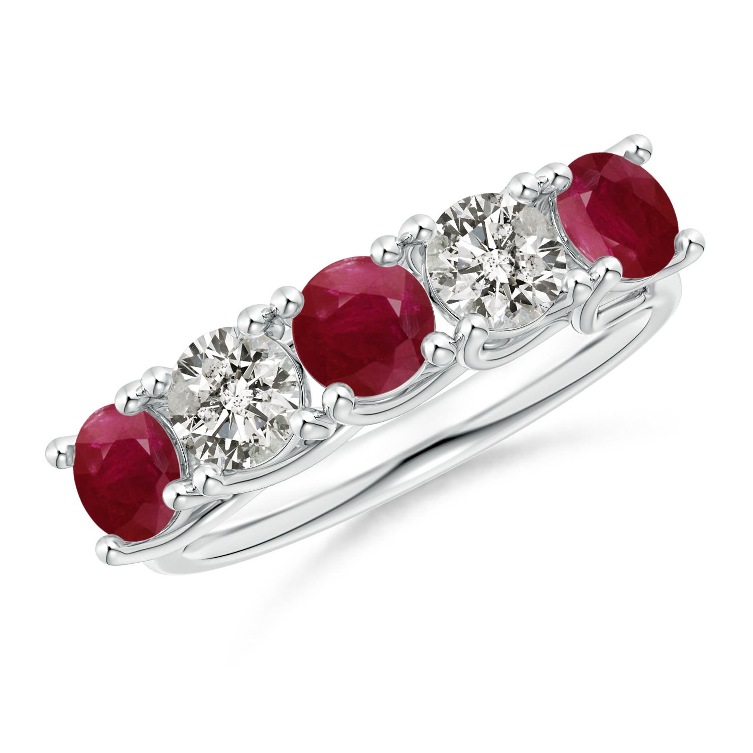 A - Ruby / 2.02 CT / 14 KT White Gold