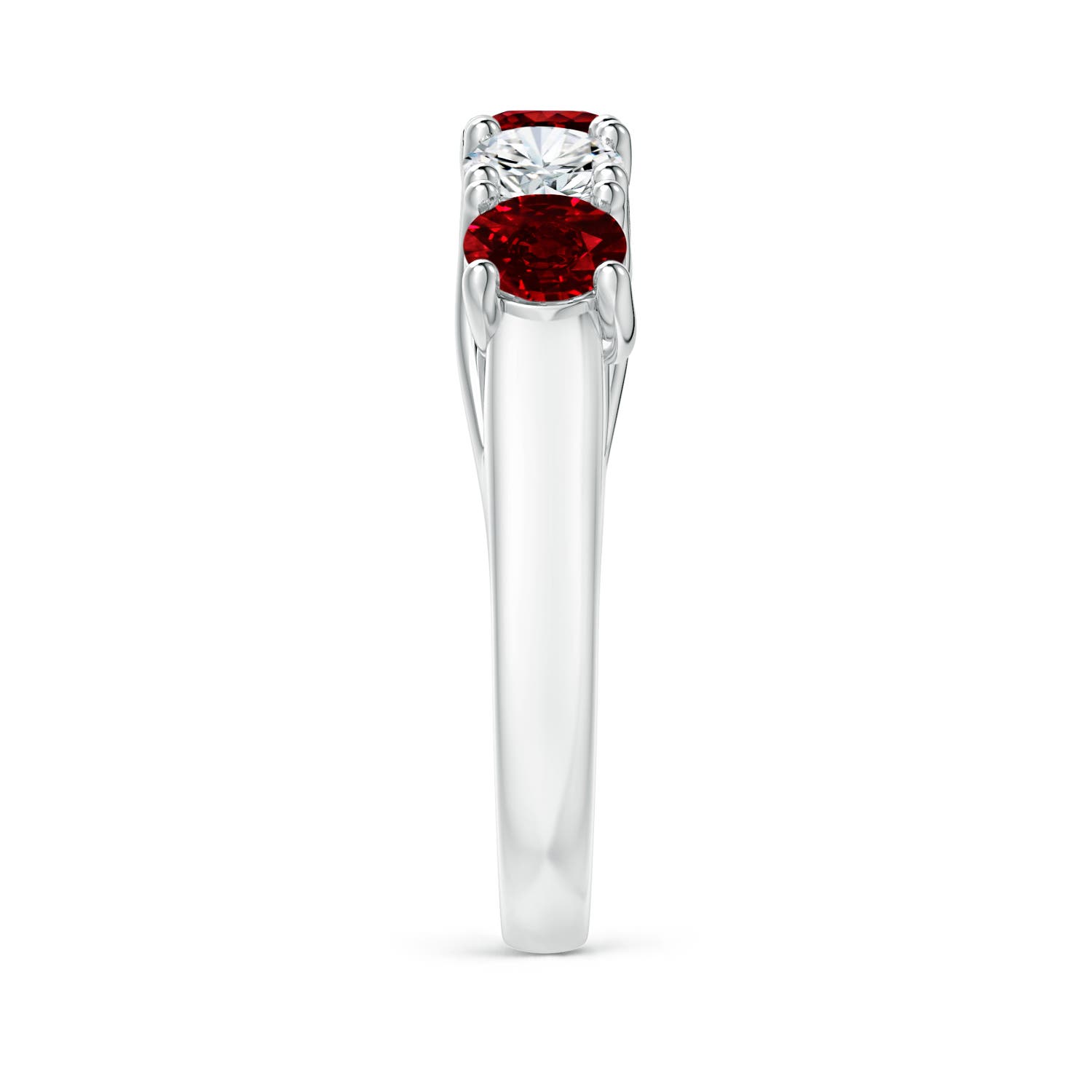 AAAA - Ruby / 2.02 CT / 14 KT White Gold