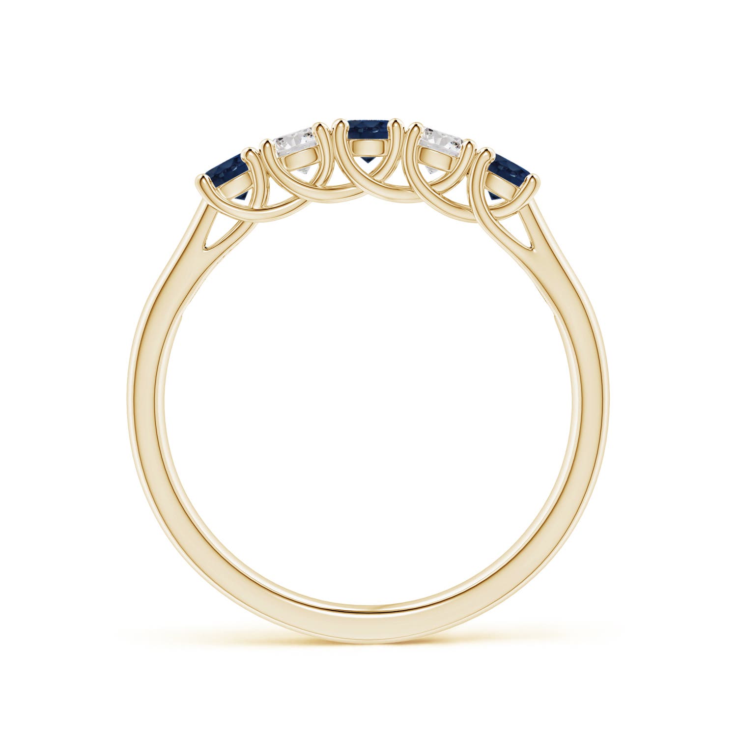 AA - Blue Sapphire / 0.53 CT / 14 KT Yellow Gold