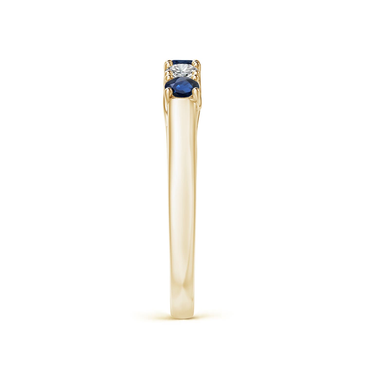 AA - Blue Sapphire / 0.53 CT / 14 KT Yellow Gold