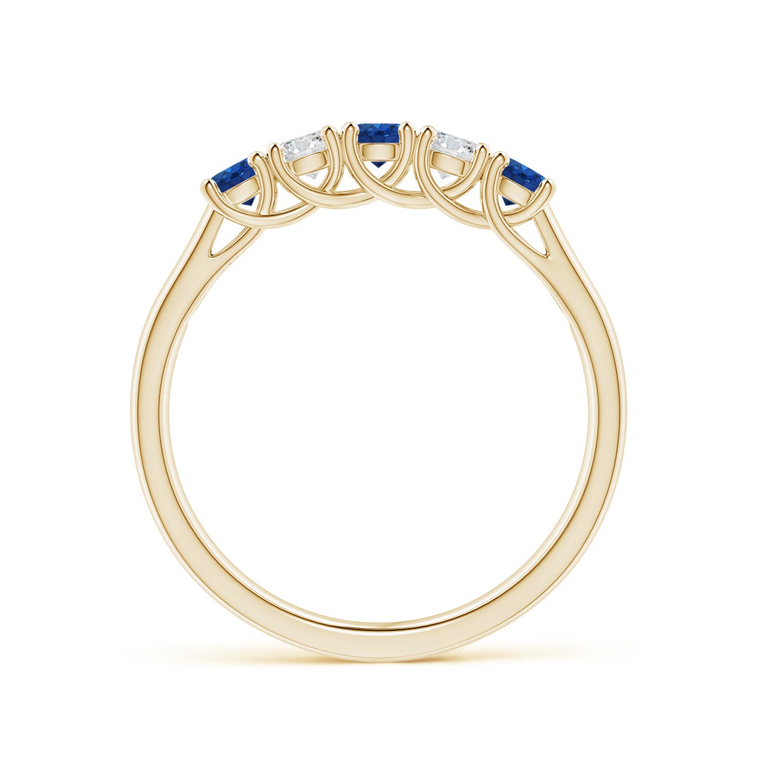 AAA - Blue Sapphire / 0.53 CT / 14 KT Yellow Gold