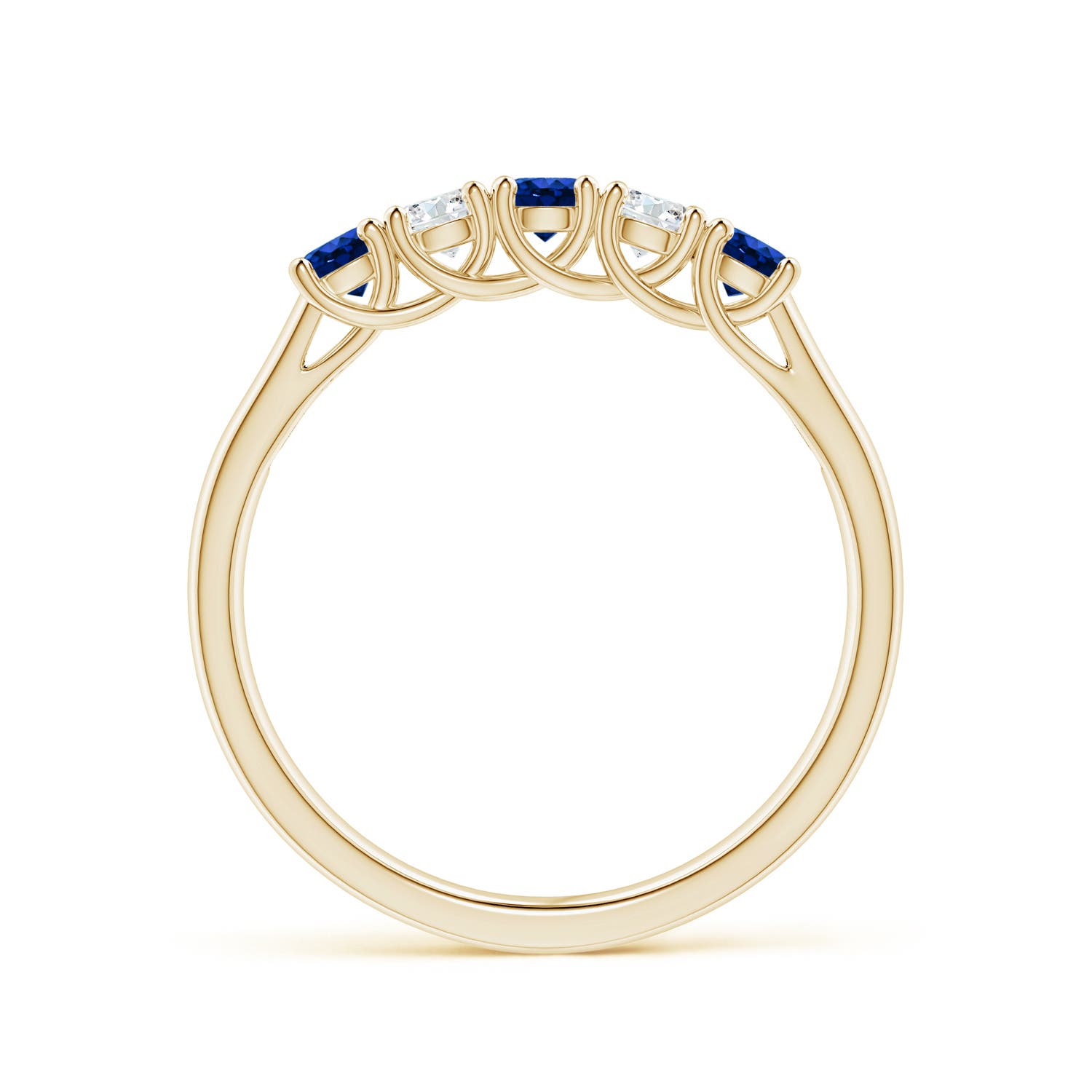 AAAA - Blue Sapphire / 0.53 CT / 14 KT Yellow Gold