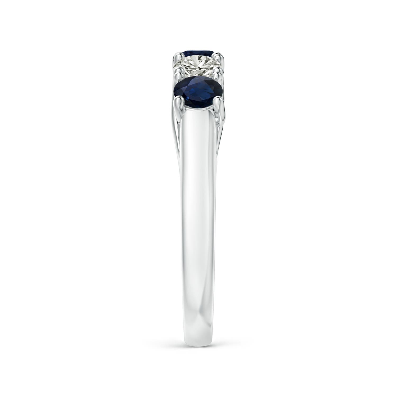 A - Blue Sapphire / 1.18 CT / 14 KT White Gold