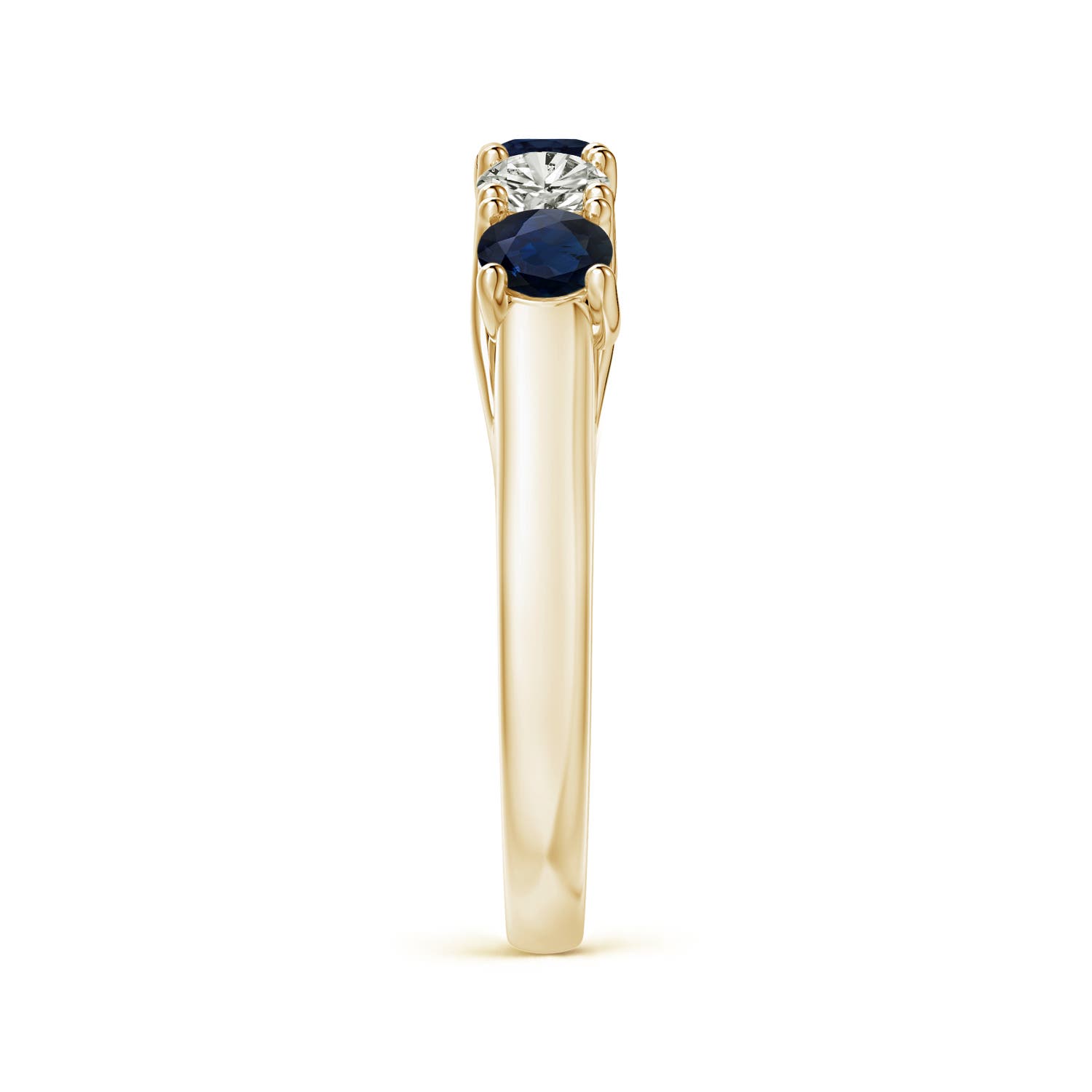 A - Blue Sapphire / 1.18 CT / 14 KT Yellow Gold