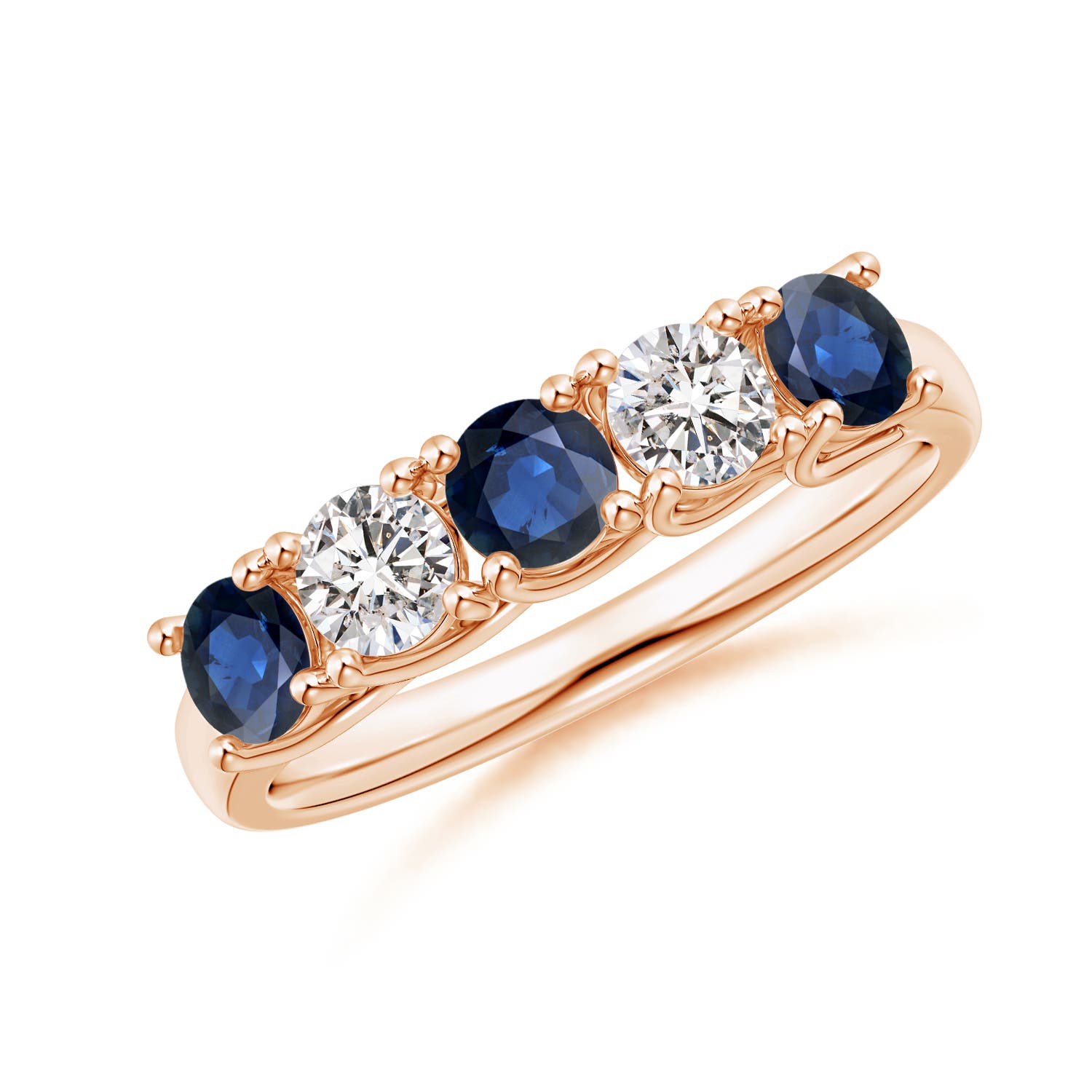 AA - Blue Sapphire / 1.18 CT / 14 KT Rose Gold