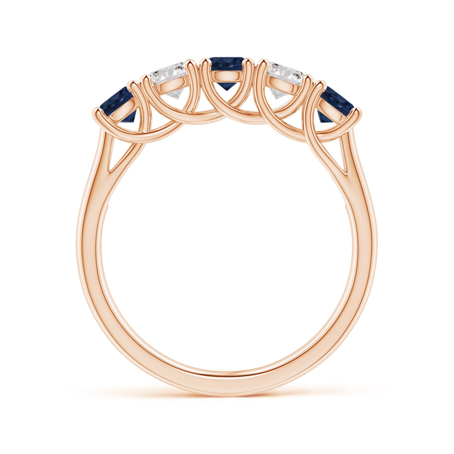 AA - Blue Sapphire / 1.18 CT / 14 KT Rose Gold