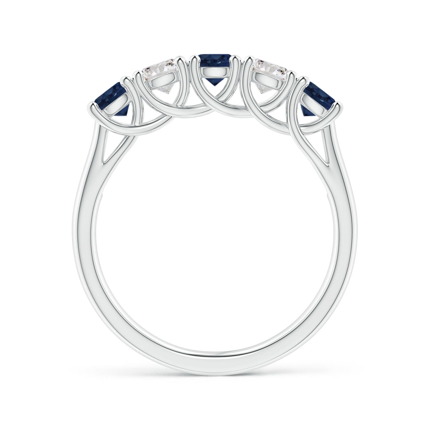 AA - Blue Sapphire / 1.18 CT / 14 KT White Gold