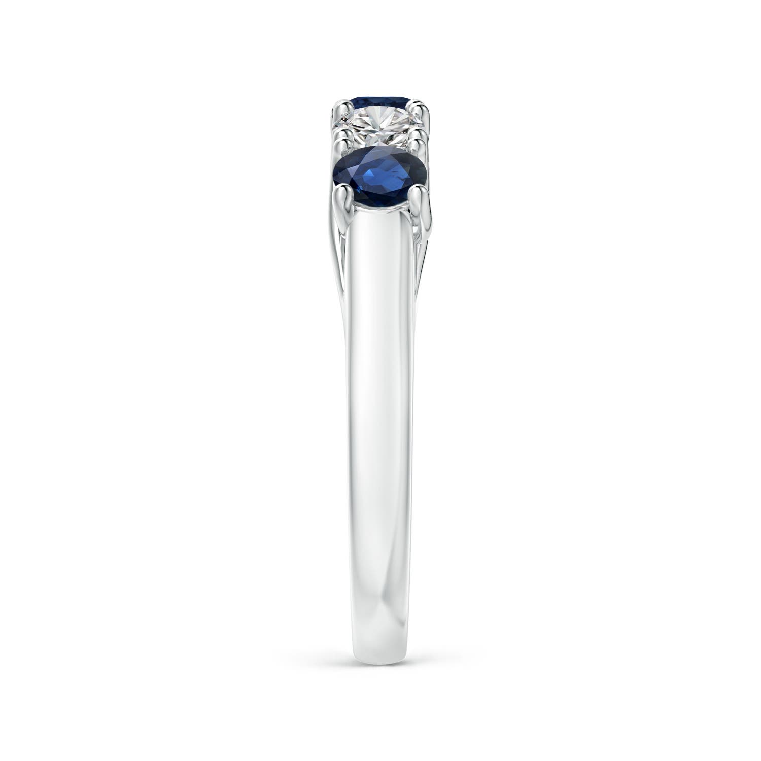 AA - Blue Sapphire / 1.18 CT / 14 KT White Gold