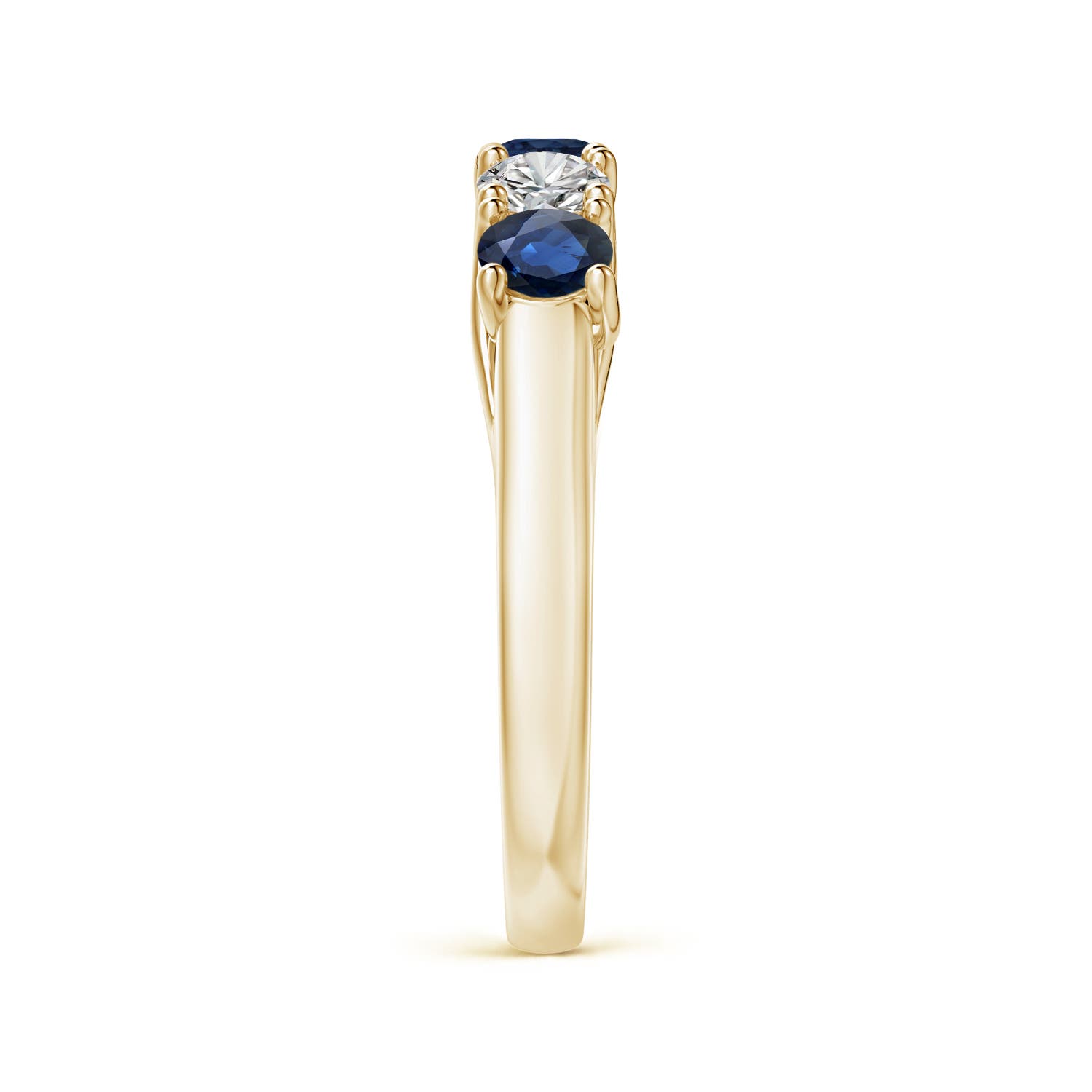 AA - Blue Sapphire / 1.18 CT / 14 KT Yellow Gold