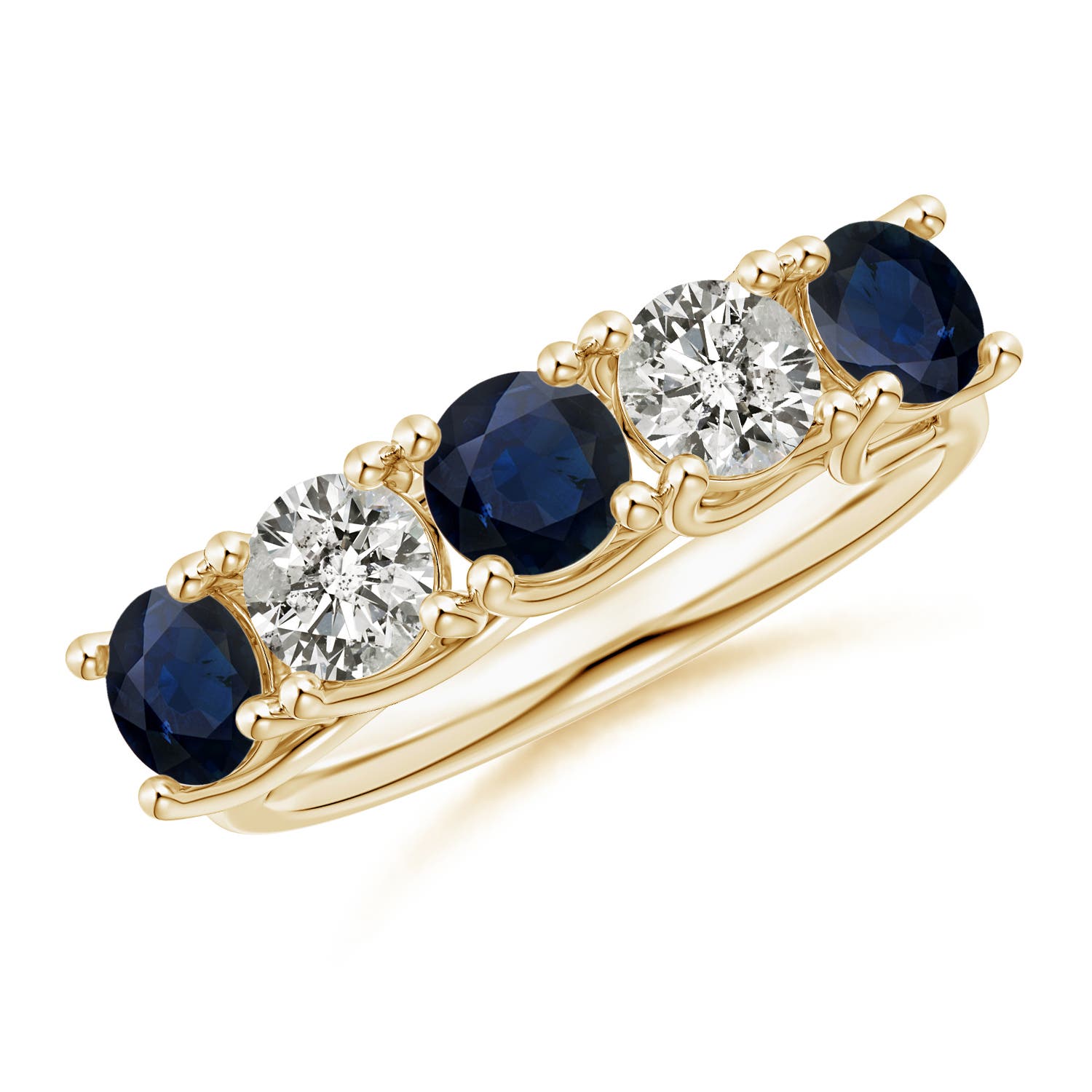 A - Blue Sapphire / 2.05 CT / 14 KT Yellow Gold