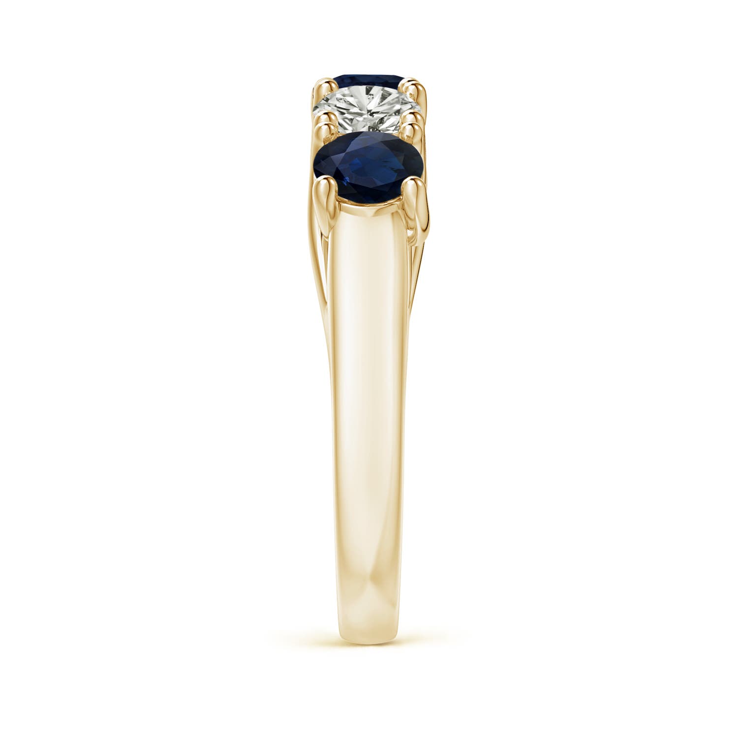 A - Blue Sapphire / 2.05 CT / 14 KT Yellow Gold