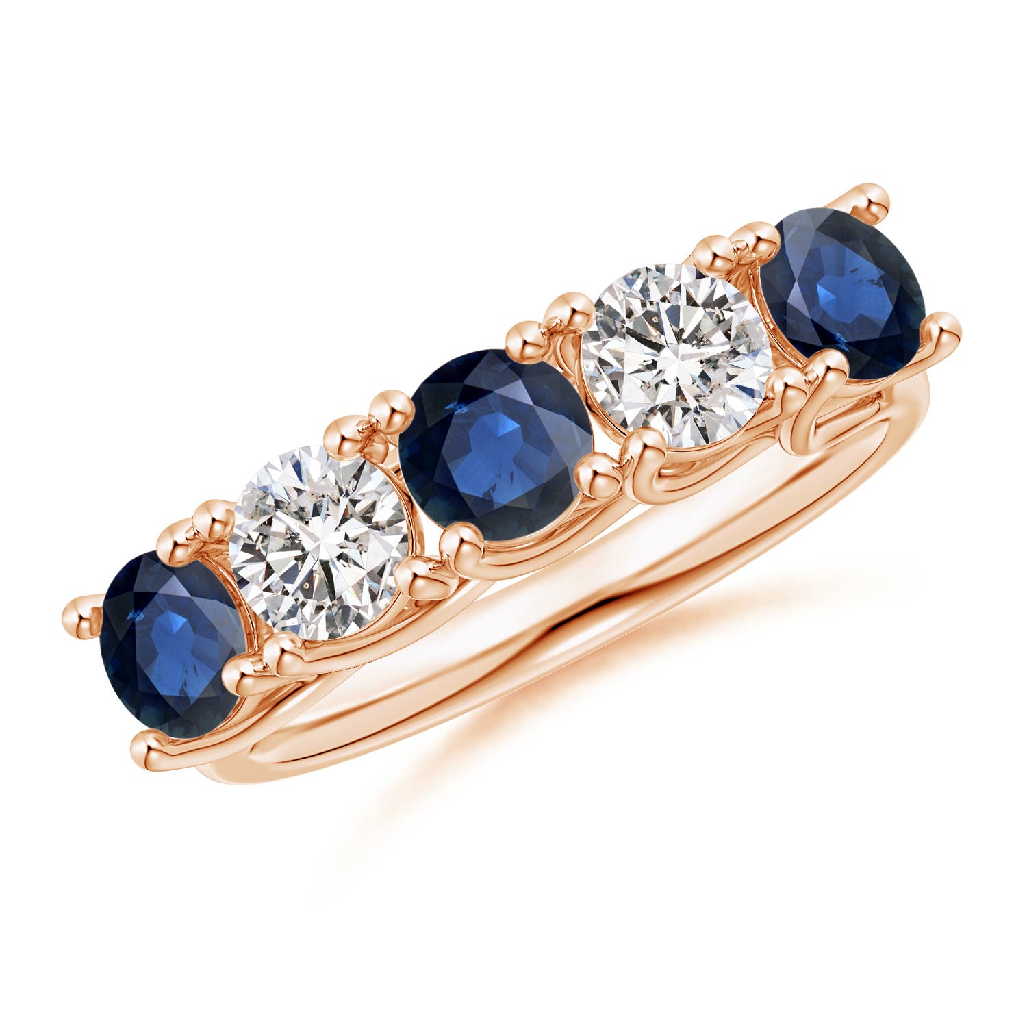 AA - Blue Sapphire / 2.05 CT / 14 KT Rose Gold