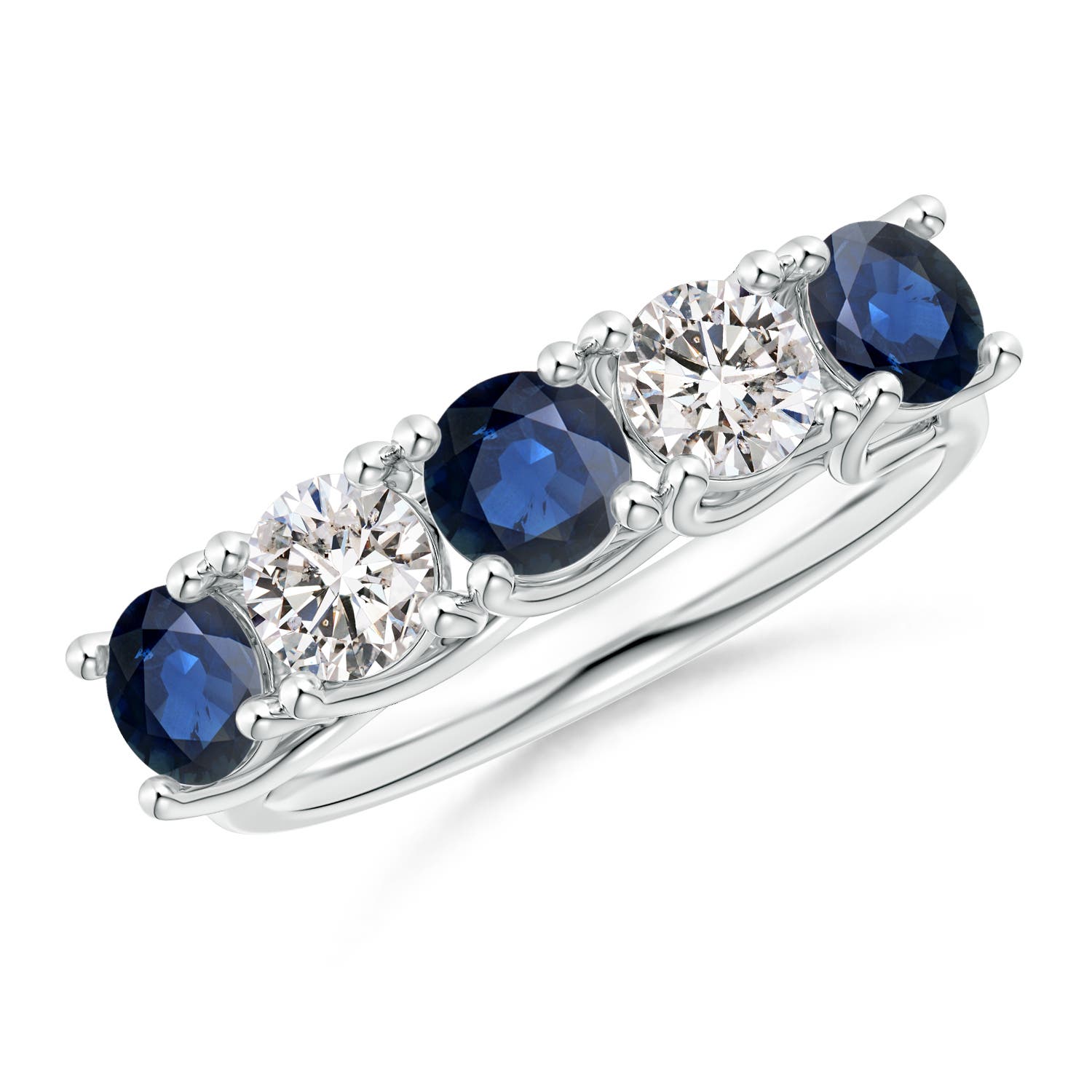 AA - Blue Sapphire / 2.05 CT / 14 KT White Gold