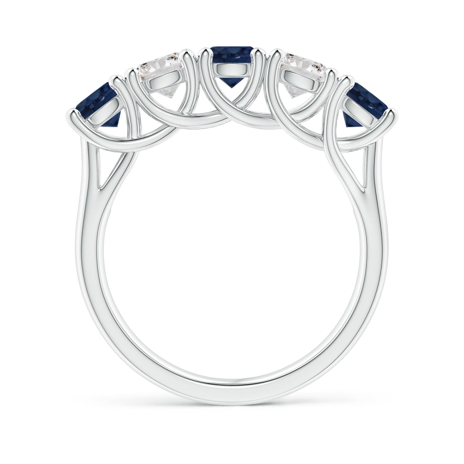 AA - Blue Sapphire / 2.05 CT / 14 KT White Gold