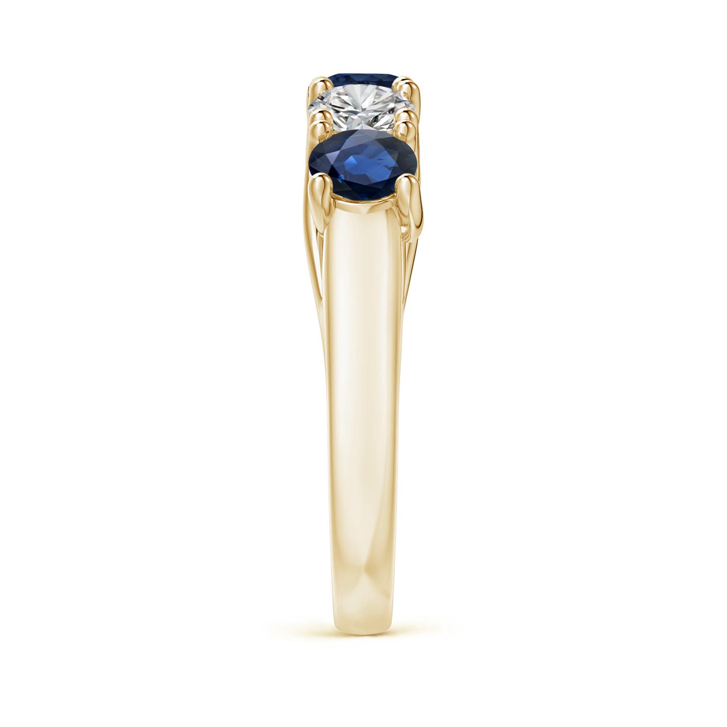 AA - Blue Sapphire / 2.05 CT / 14 KT Yellow Gold