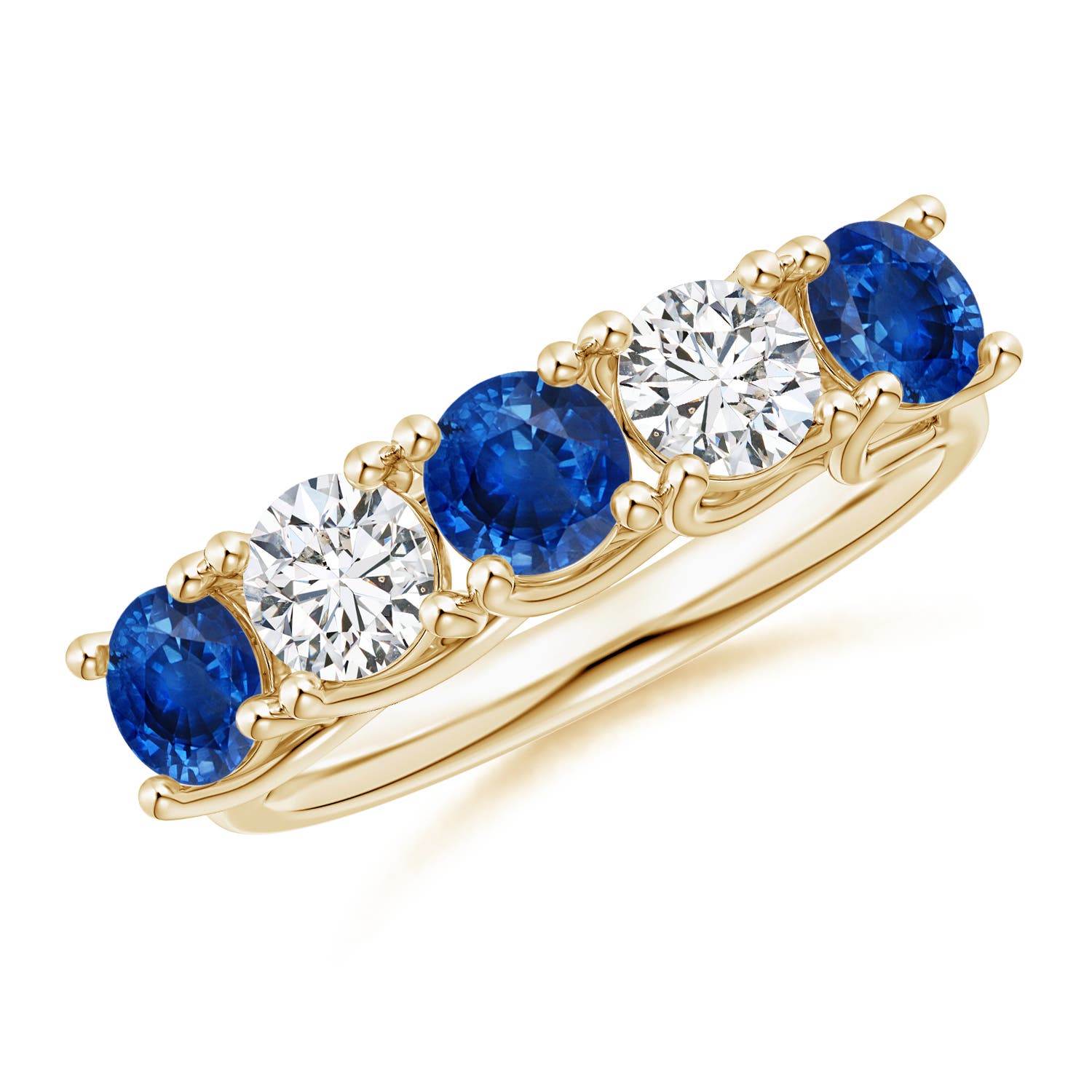 AAA - Blue Sapphire / 2.05 CT / 14 KT Yellow Gold