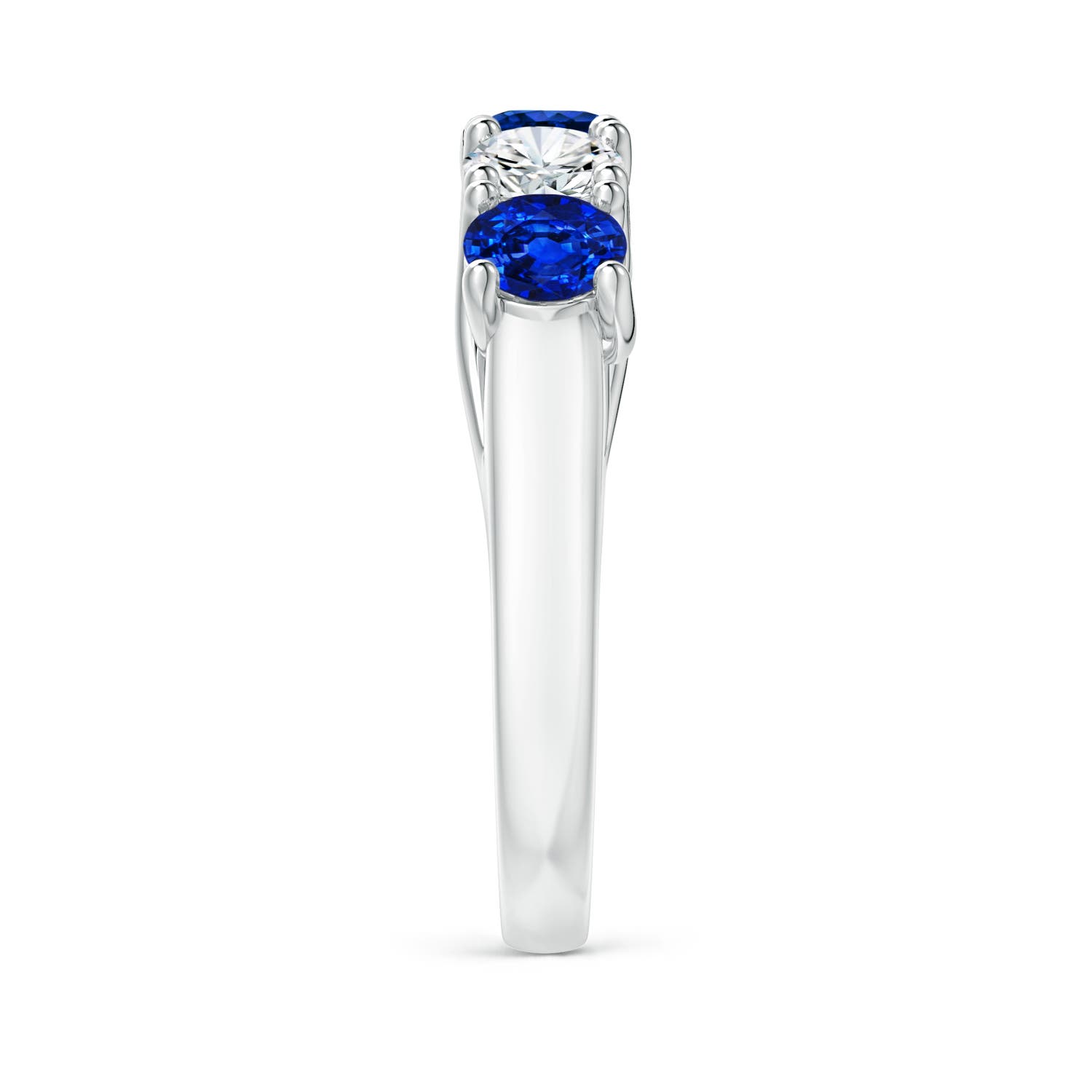 AAAA - Blue Sapphire / 2.05 CT / 14 KT White Gold