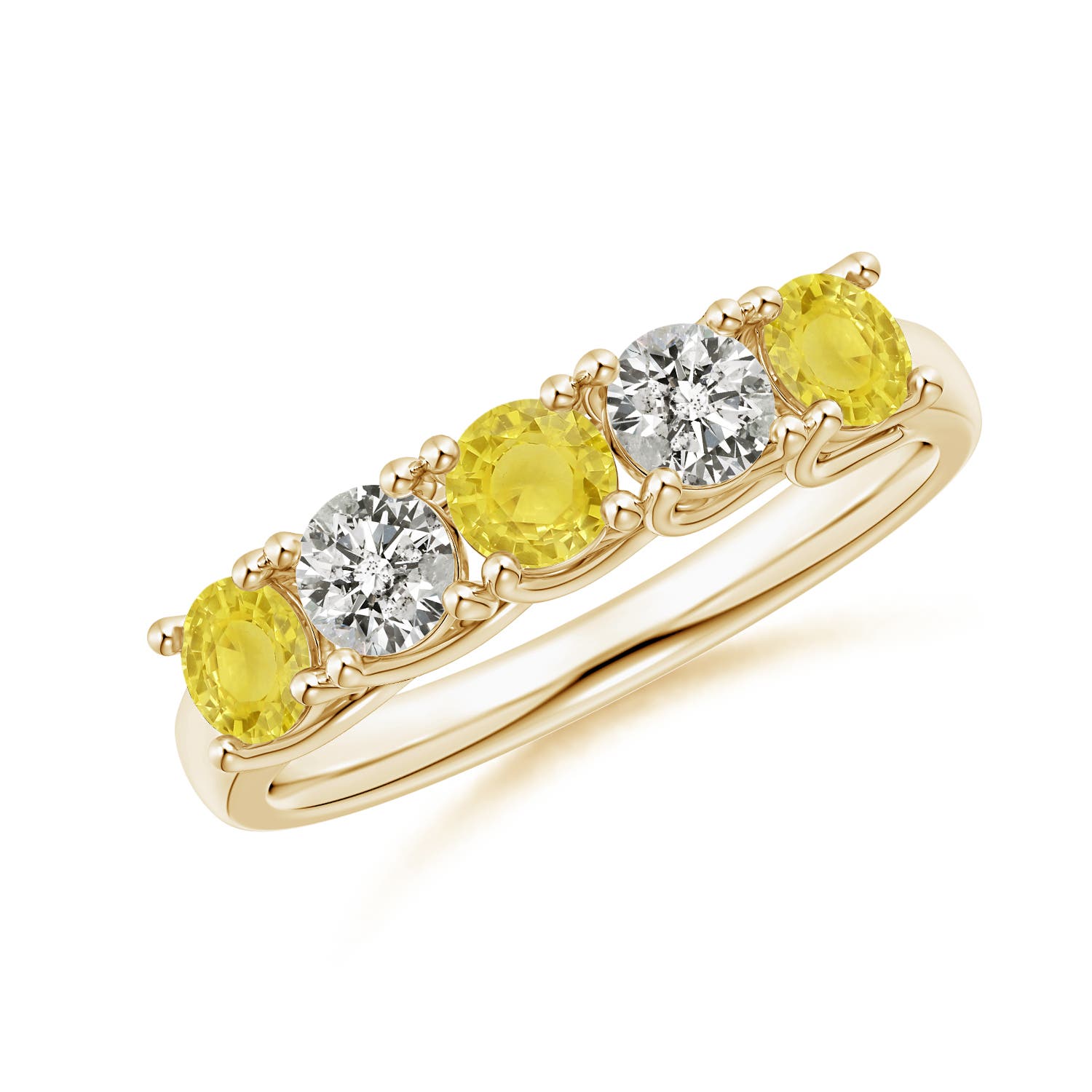 A - Yellow Sapphire / 1.18 CT / 14 KT Yellow Gold