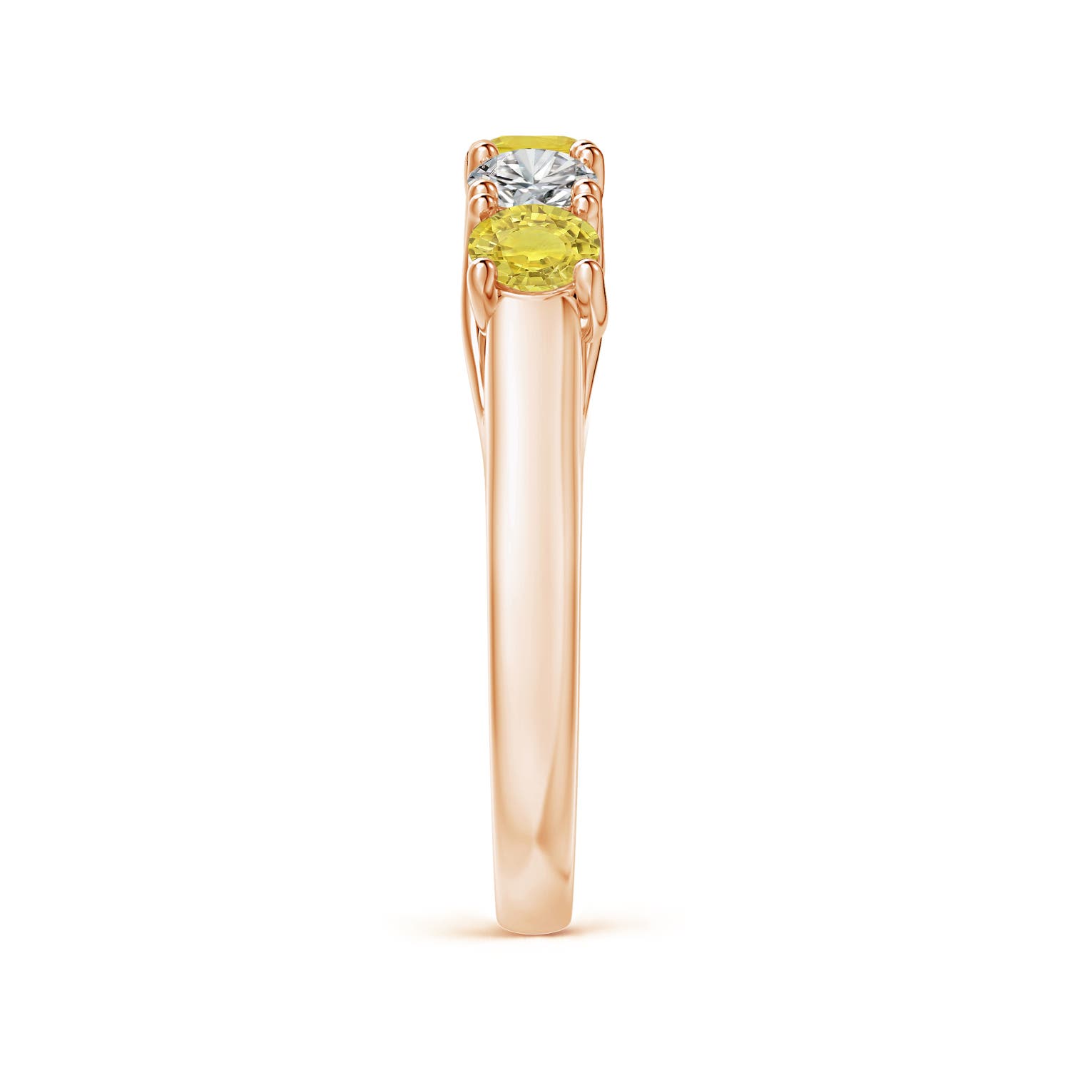 AA - Yellow Sapphire / 1.18 CT / 14 KT Rose Gold