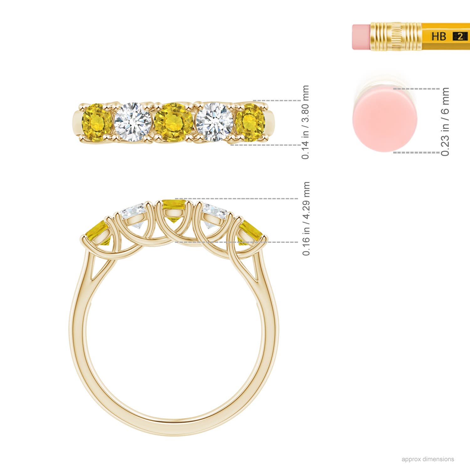 AAAA - Yellow Sapphire / 1.18 CT / 14 KT Yellow Gold