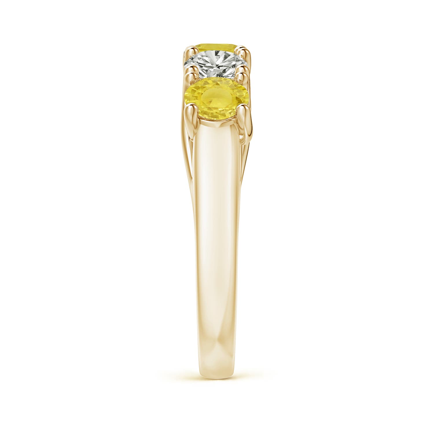 A - Yellow Sapphire / 1.9 CT / 14 KT Yellow Gold