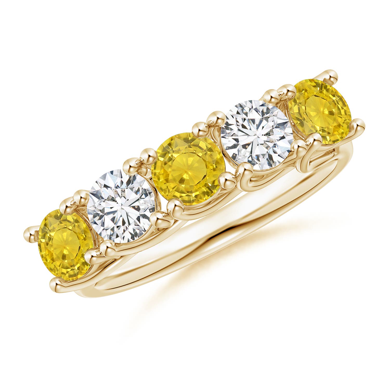 AAA - Yellow Sapphire / 1.9 CT / 14 KT Yellow Gold