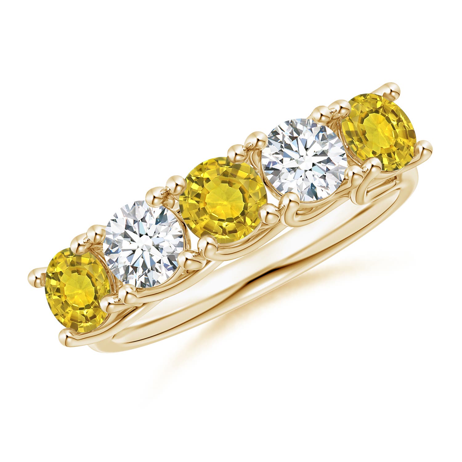 AAAA - Yellow Sapphire / 1.9 CT / 14 KT Yellow Gold