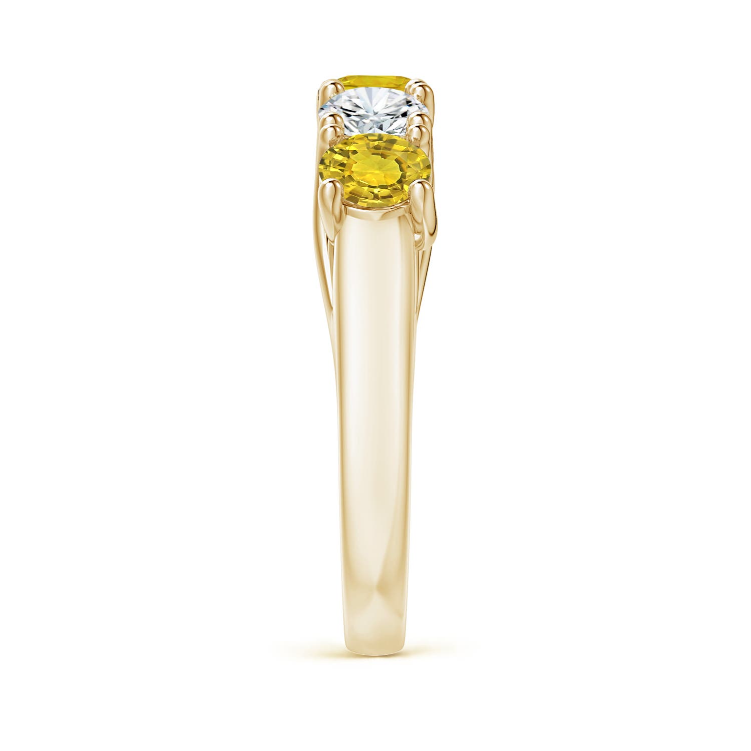 AAAA - Yellow Sapphire / 1.9 CT / 14 KT Yellow Gold