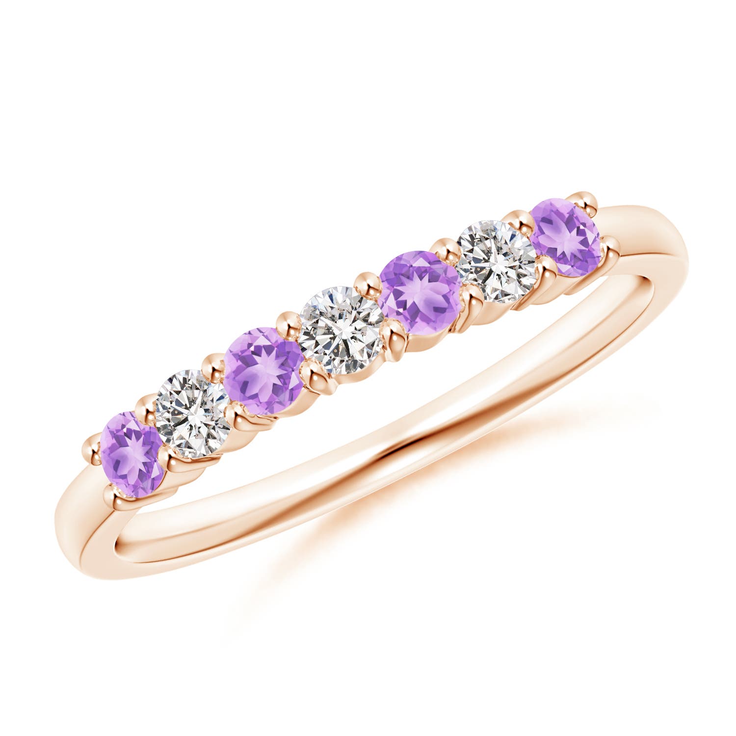 AA - Amethyst / 0.45 CT / 14 KT Rose Gold