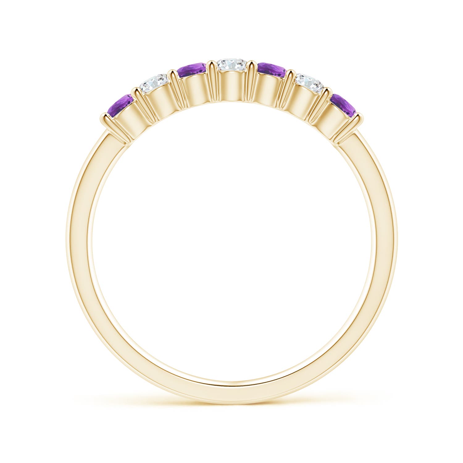 AAAA - Amethyst / 0.45 CT / 14 KT Yellow Gold