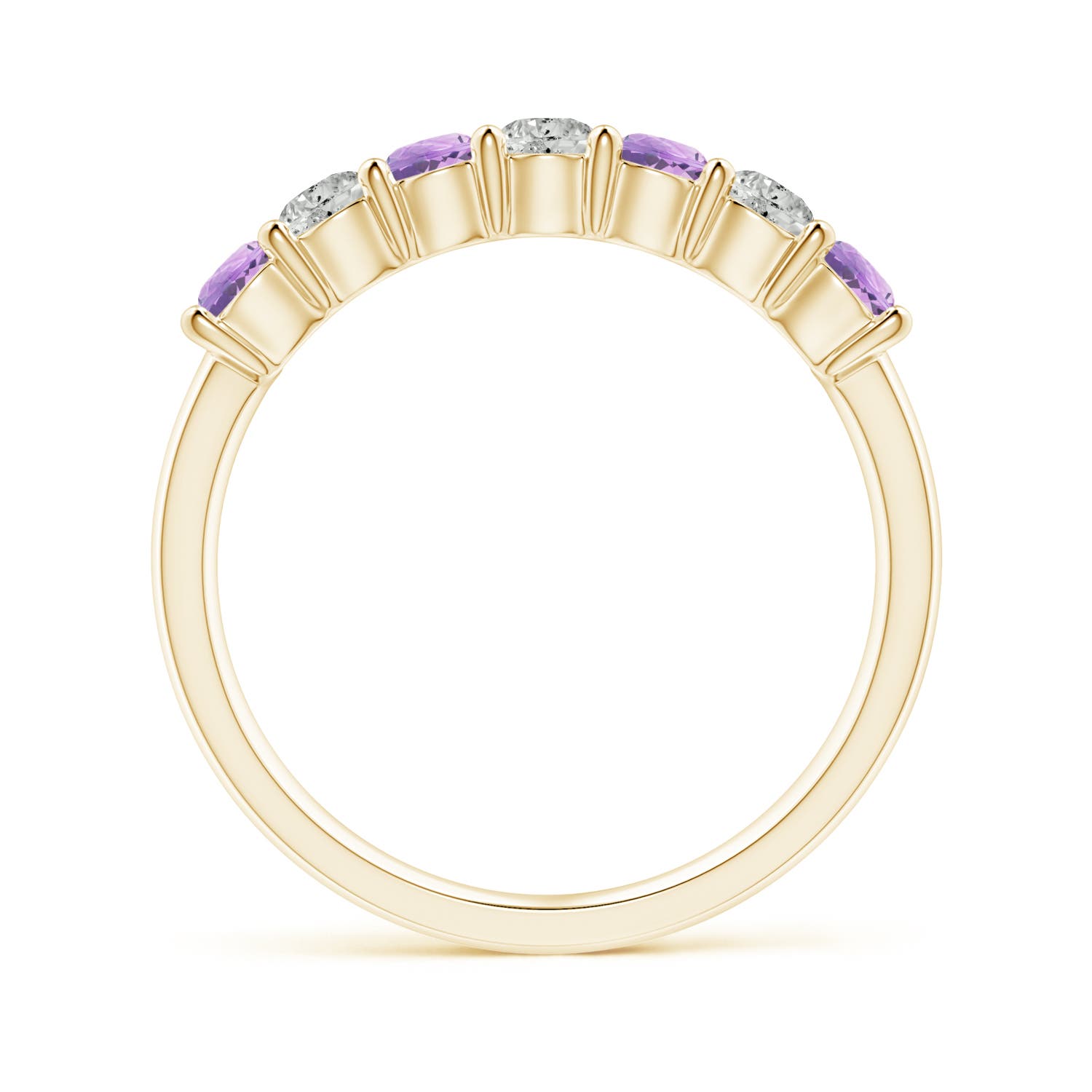 A - Amethyst / 0.72 CT / 14 KT Yellow Gold