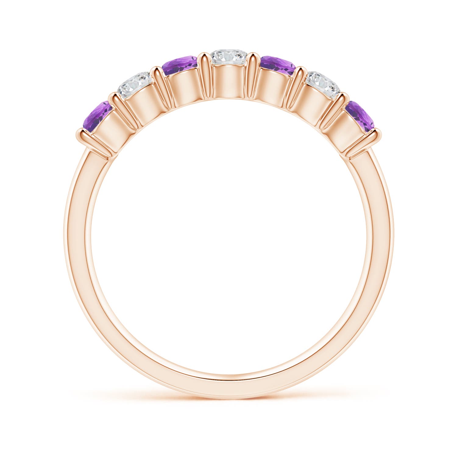 AAA - Amethyst / 0.72 CT / 14 KT Rose Gold