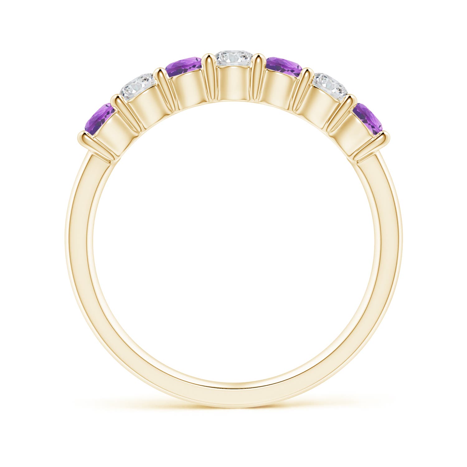 AAA - Amethyst / 0.72 CT / 14 KT Yellow Gold