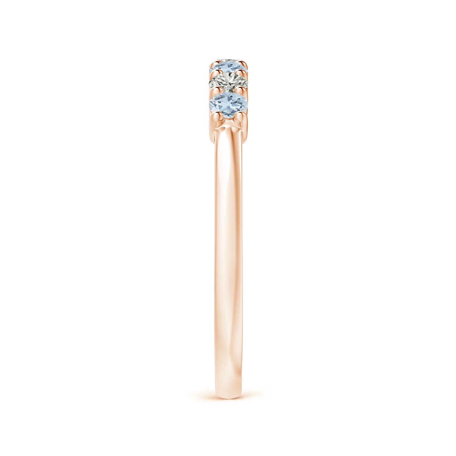 A - Aquamarine / 0.45 CT / 14 KT Rose Gold