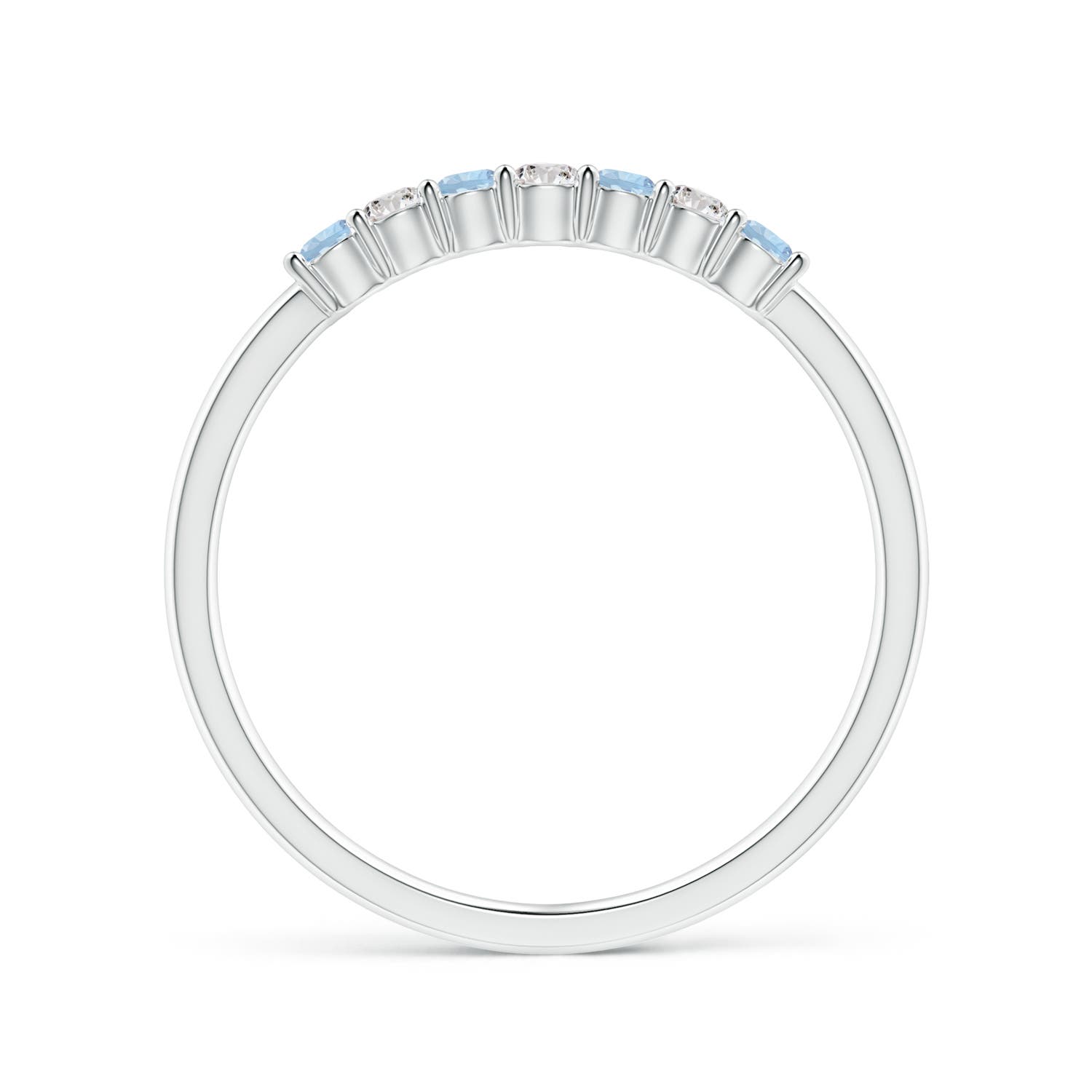 AA - Aquamarine / 0.23 CT / 14 KT White Gold