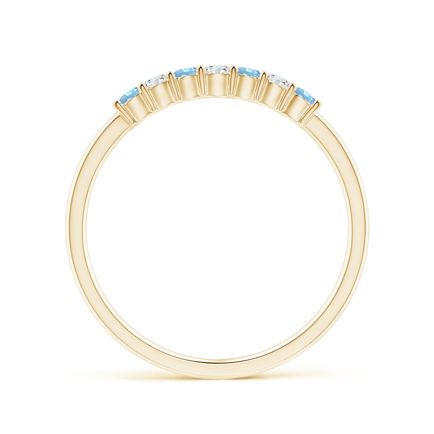 AAAA - Aquamarine / 0.23 CT / 14 KT Yellow Gold