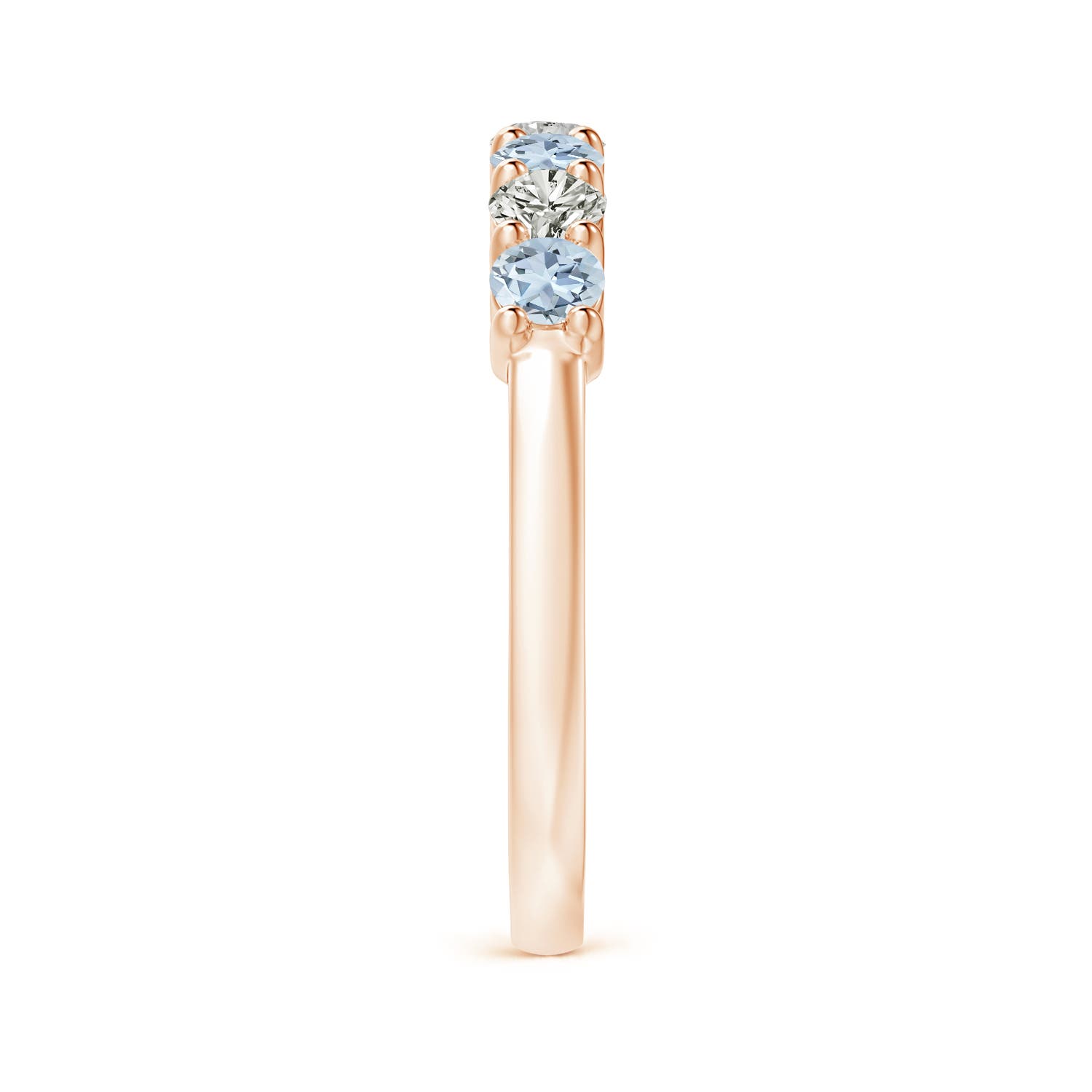 A - Aquamarine / 0.72 CT / 14 KT Rose Gold