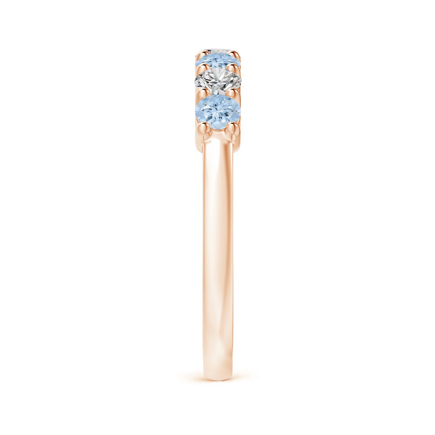 AA - Aquamarine / 0.72 CT / 14 KT Rose Gold