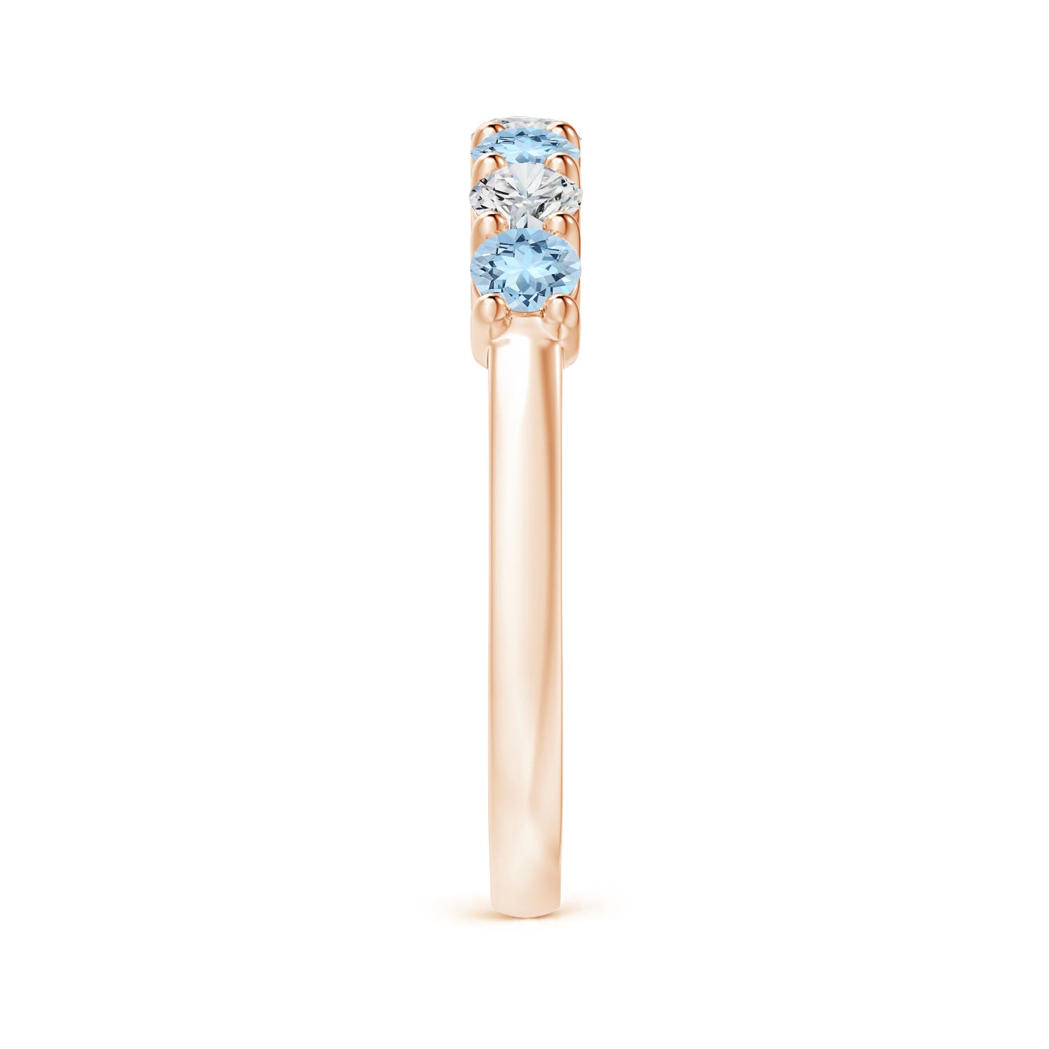 AAA - Aquamarine / 0.72 CT / 14 KT Rose Gold